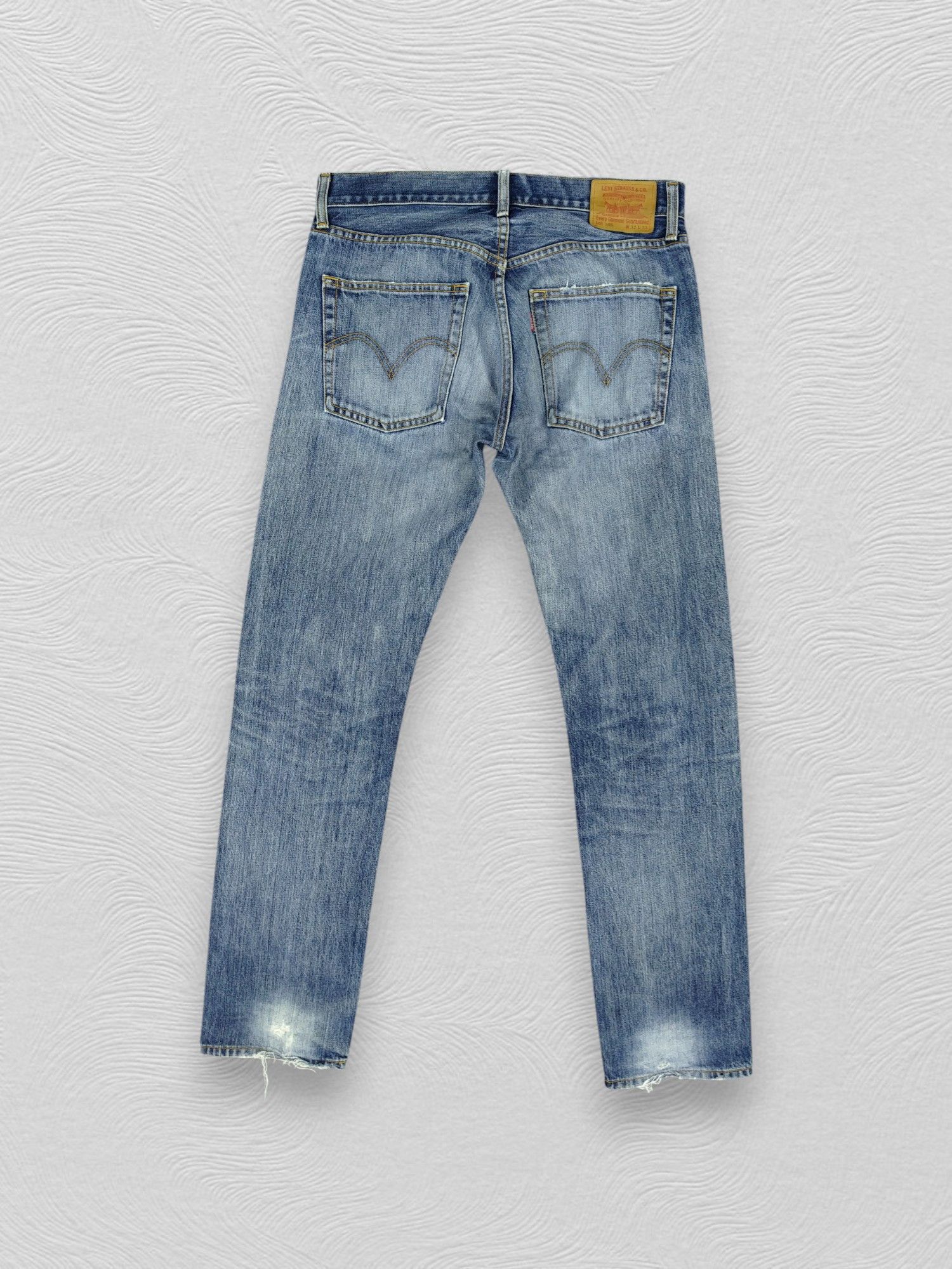 Levi's Distressed Blue Vintage Levi's 505 Denim 33x34 -JN696 Size US 33 - 2 Thumbnail