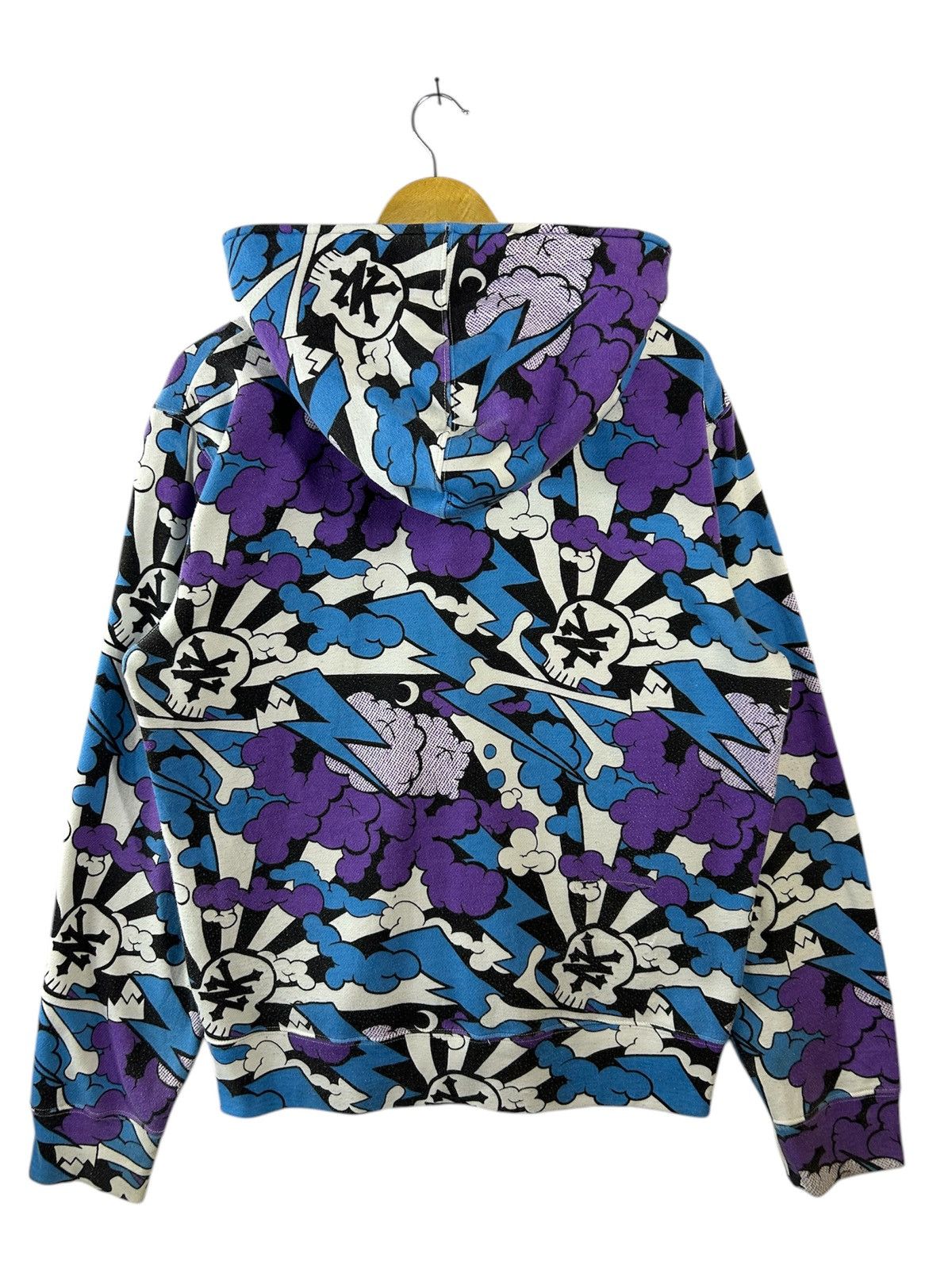 Vintage × Zoo York Rare🔥 Zoo York Fullzipper Hoodie Fullprint Bape shark style Size US L / EU 52-54 / 3 - 4 Thumbnail