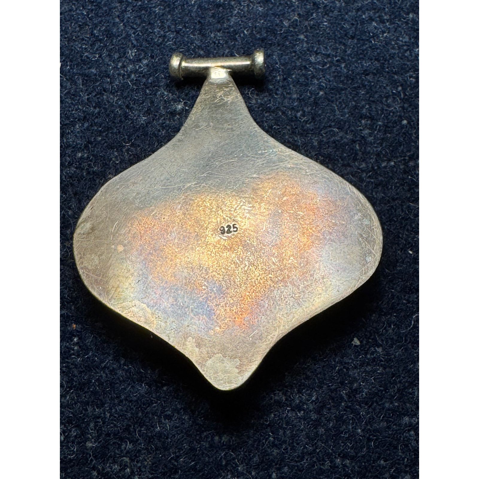 Other 925 Silver Vintage Art Nouveau Jade Cabachon Pendant 19g Size ONE SIZE - 3 Thumbnail