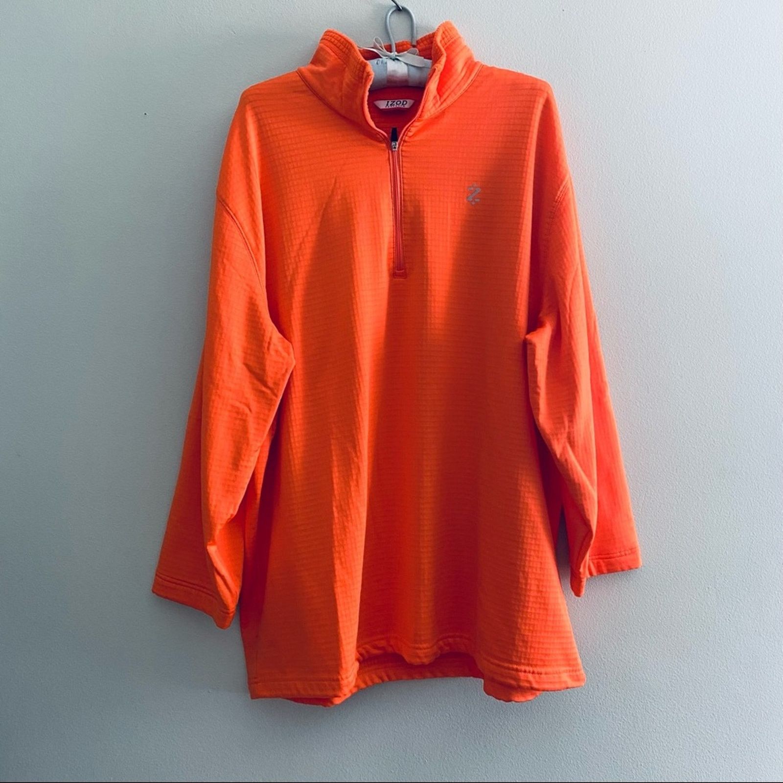 Izod Izod orange waffle quarter zip Size US XL / EU 56 / 4 - 2 Thumbnail