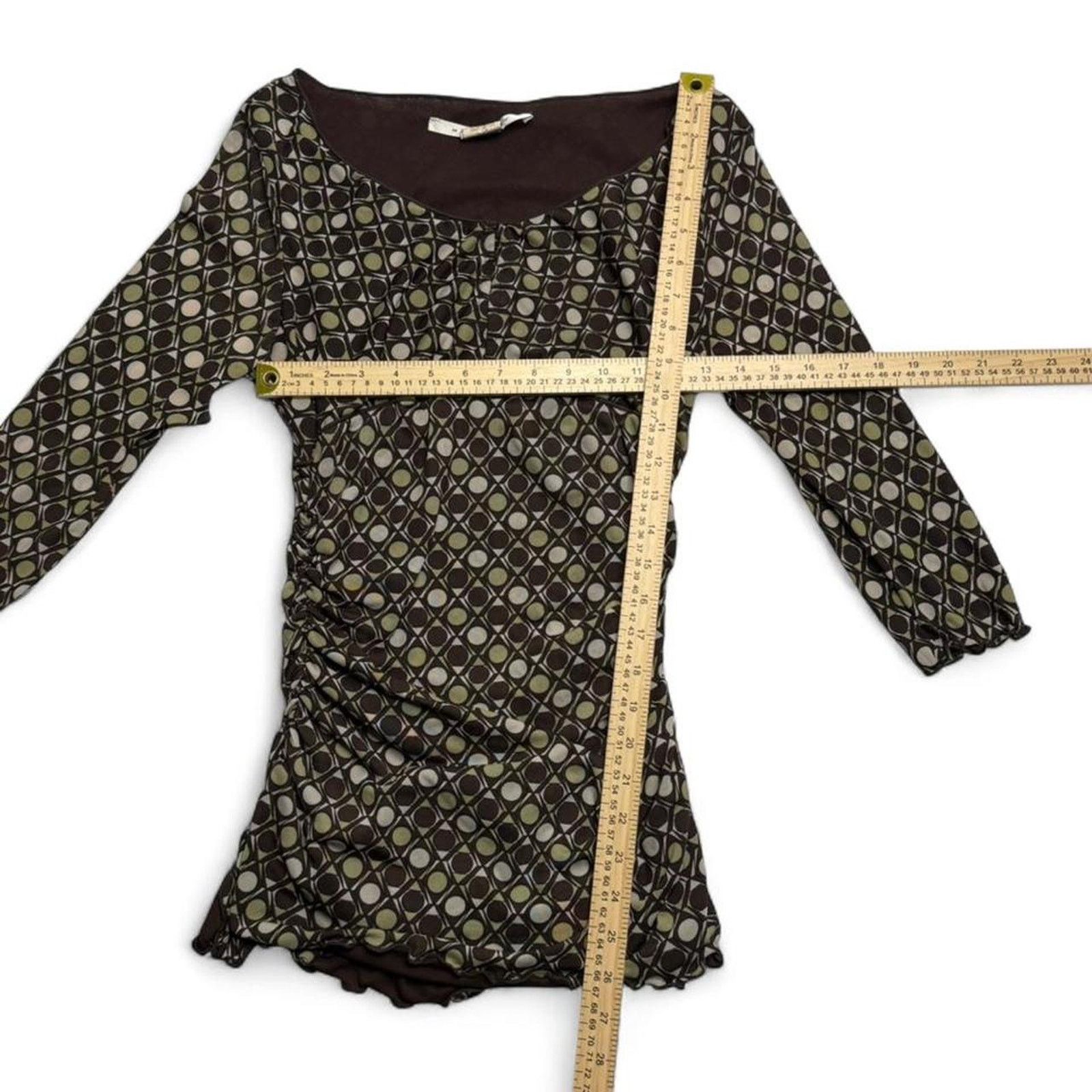 Other Max Studio green brown ruching office siren fairycore Size M Size M / US 6-8 / IT 42-44 - 3 Thumbnail