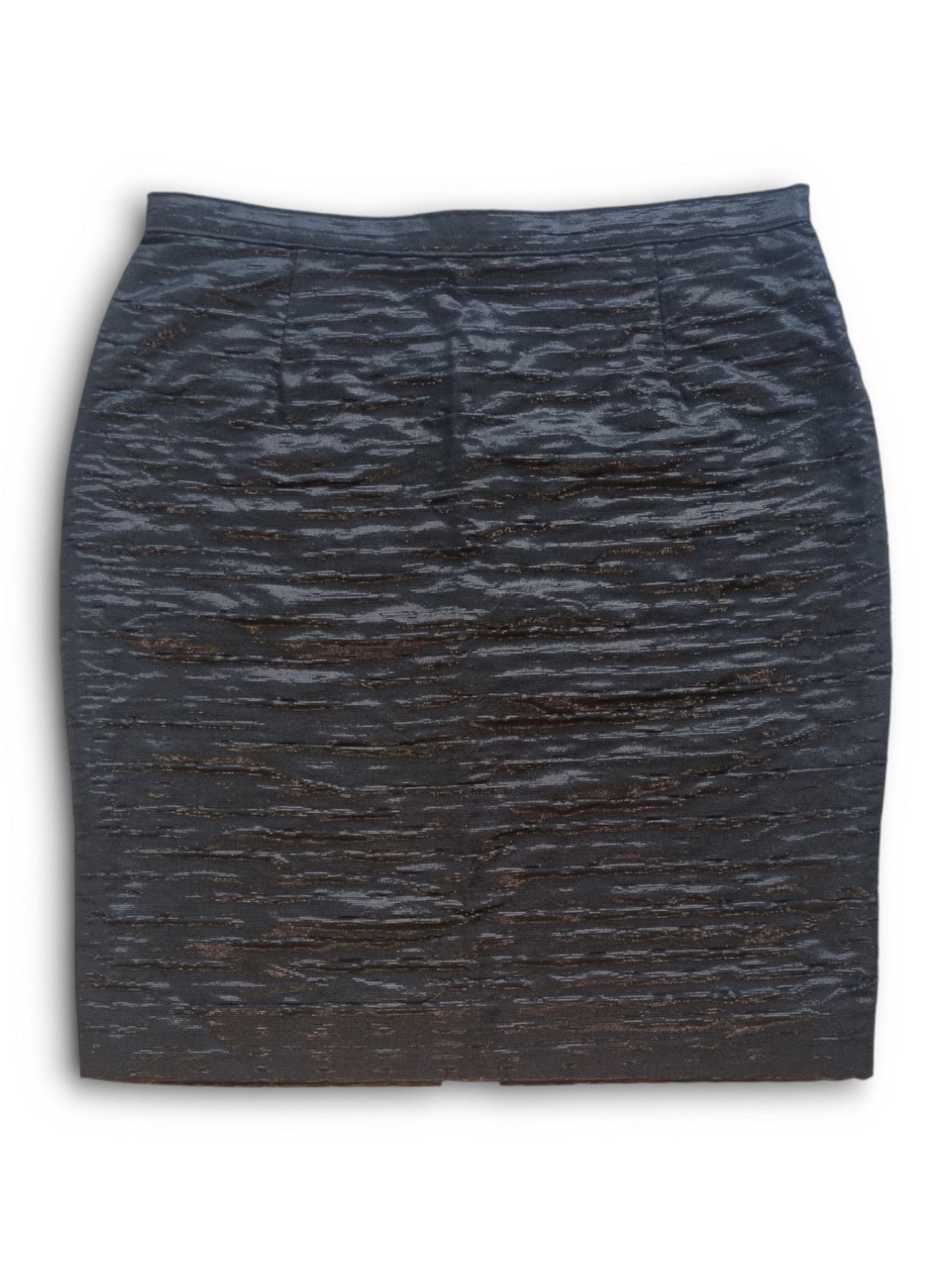 Dolce & Gabbana Dolce & Gabbana Size 42 Textured Metallic Black Skirt Size 42" / US 20 - 6 Thumbnail