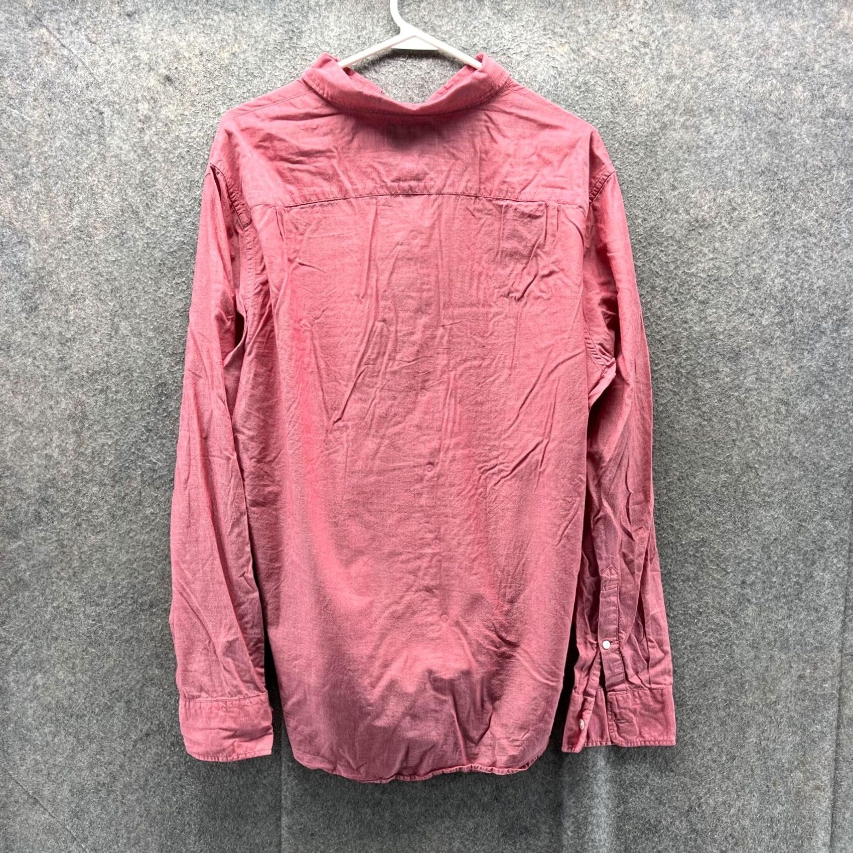 Bonobos Bonobos Shirt Mens XL Red Slim Fit Button-Down Long Sleeve Oxford Cotton Size US XL / EU 56 / 4 - 2 Thumbnail