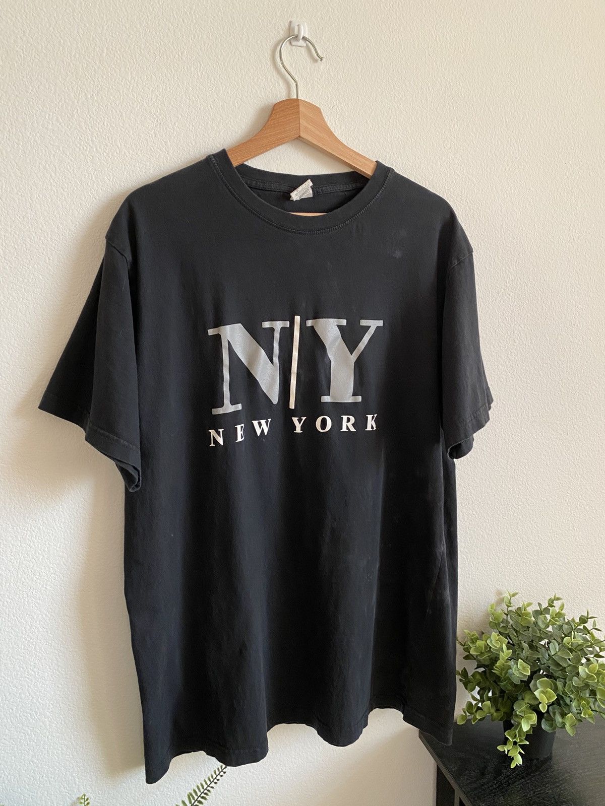 I Love NY Vintage NY Y2K Faded Black New York Tee Size US XL / EU 56 / 4 - 2 Thumbnail