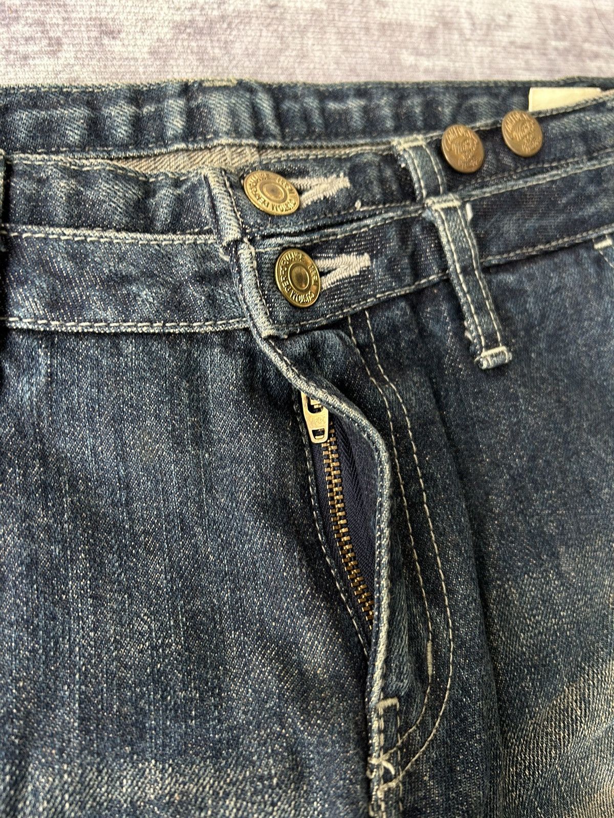 PPFM PPFM Carpenter Solid Washed Denim Pants Size US 32 / EU 48 - 7 Thumbnail