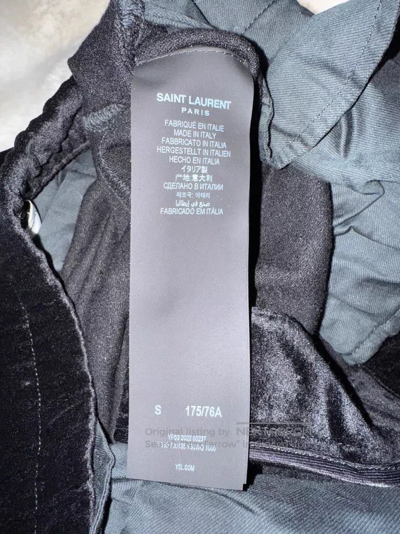 Saint Laurent Paris Saint Laurent Paris size S Velvet Elastic Men's Long Pants Size US 27 - 4 Thumbnail