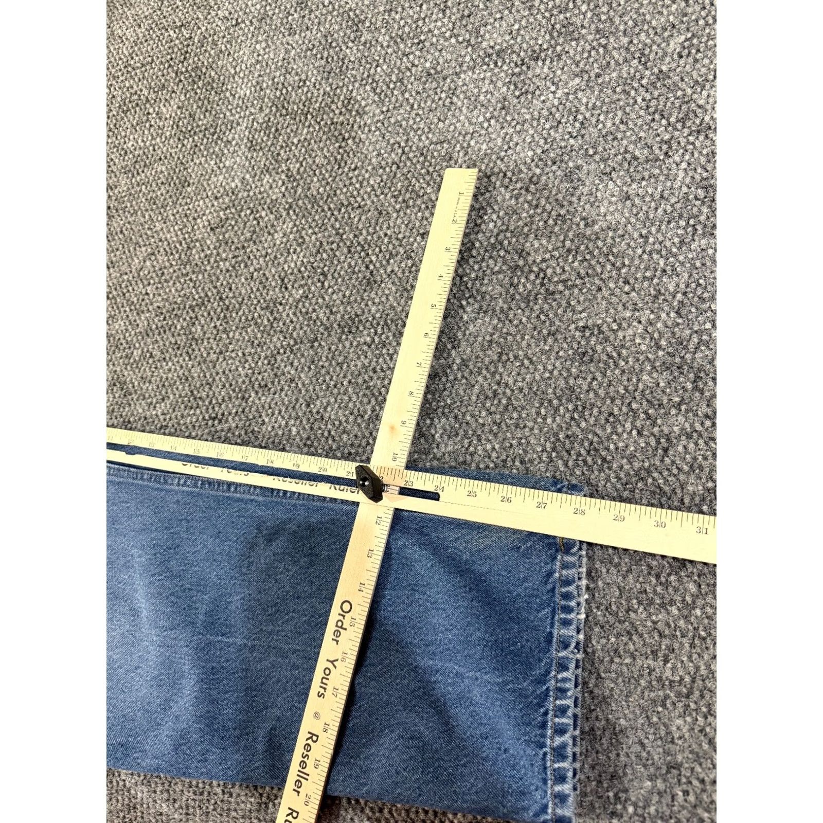 Vintage VINTAGE LL Bean Jeans Mens 40x29 Blue Relaxed Fit Denim Straight Leg Casual Button Fly Distressed Pockets 5-Pocket Men’s Denim Straight Leg Blue Size US 40 / EU 56 - 7 Thumbnail