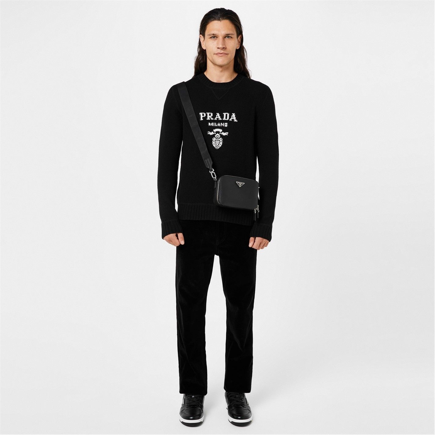 Prada PRADA Logo Jumper Size US L / EU 52-54 / 3 - 4 Thumbnail
