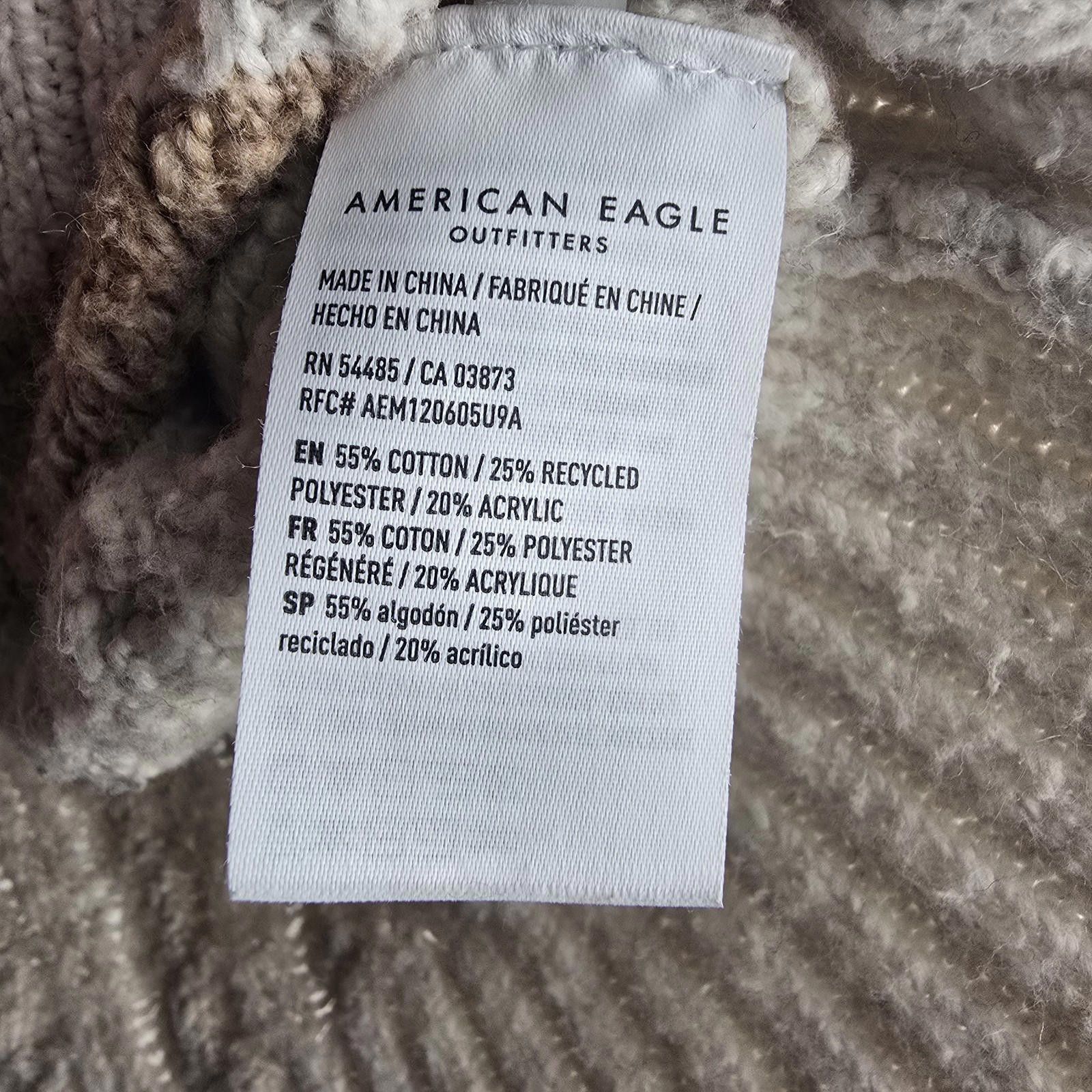 American Eagle Outfitters American Eagle Beige Cropped Patchwork Cardigan Sweater XS Size XS / US 0-2 / IT 36-38 - 9 Thumbnail