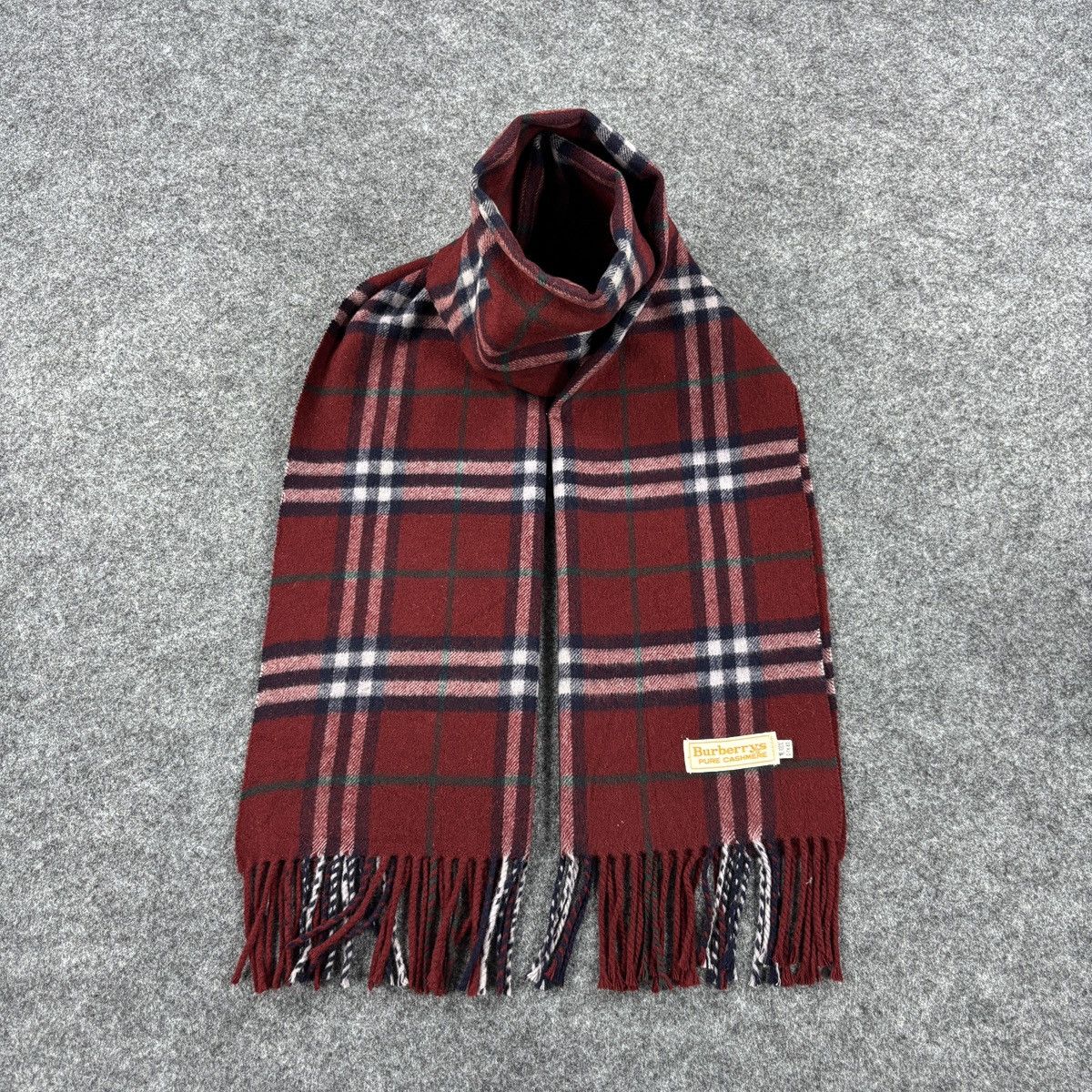 Burberry × Vintage Burberry Scarf # D701 # Muffler # Neckwear Size ONE SIZE - 1 Thumbnail