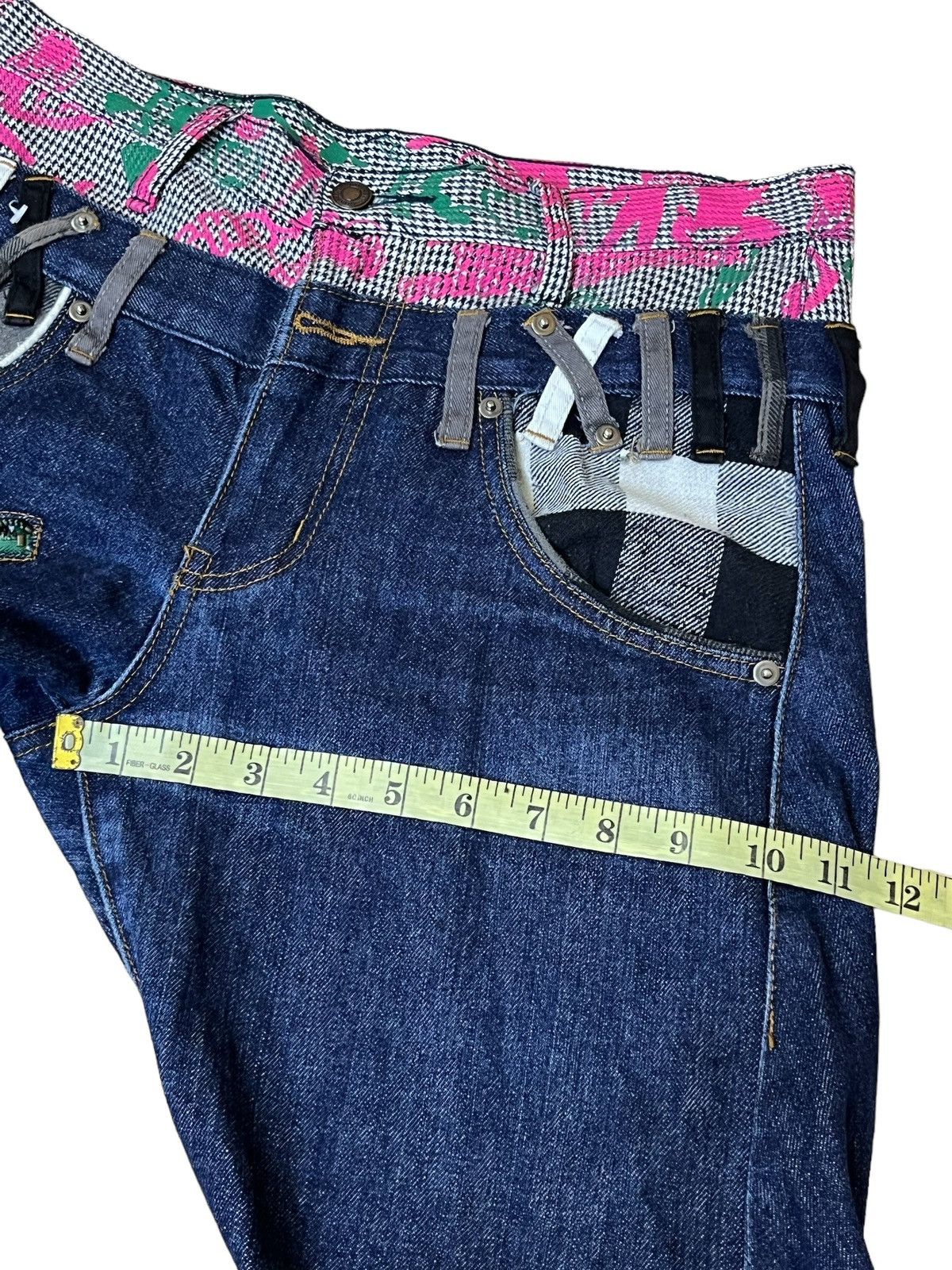 Japanese Brand ARCHIVE JAPANESE “UP START BREATHMINT” DOUBLE WAIST JEANS Size US 32 / EU 48 - 15 Thumbnail