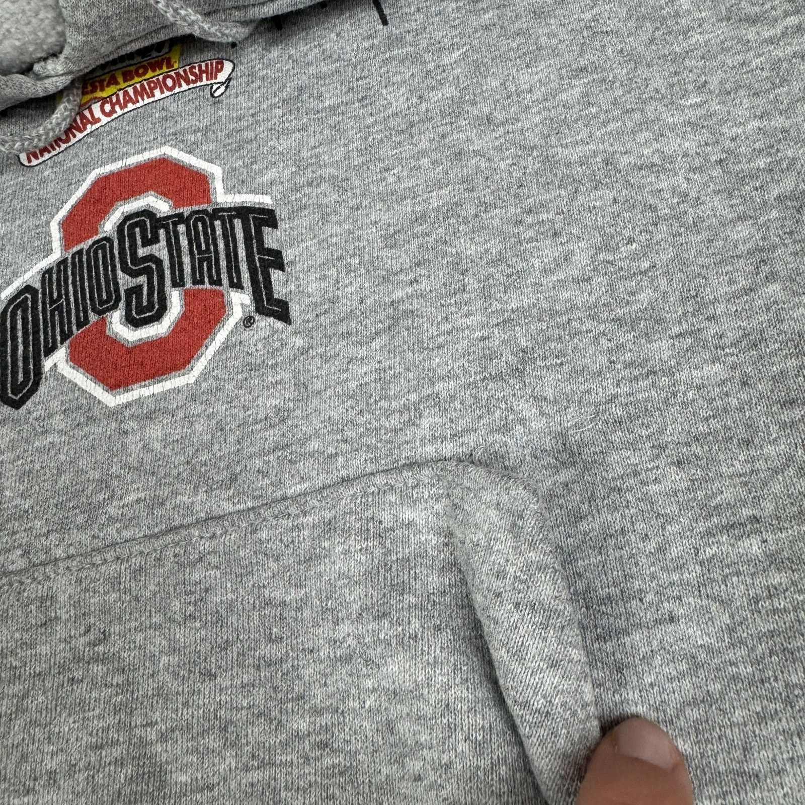 Nike Nike Men's Gray Ohio State Buckeyes Football Hoodie Medium Size US M / EU 48-50 / 2 - 6 Thumbnail