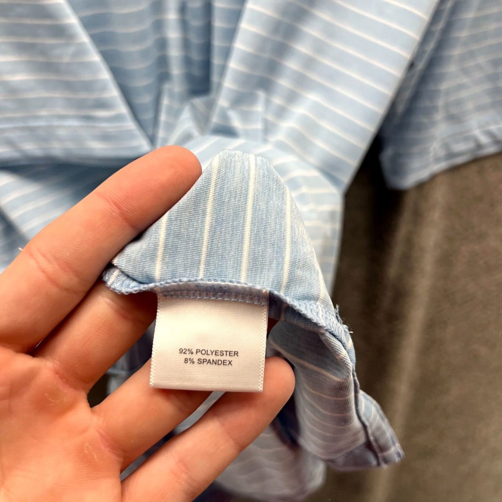 Peter Millar Peter Millar Polo Shirt Men 2XL Blue Striped Crown Crafted Halifax Stretch Short Sleeve Collared Button Polo Size US XXL / EU 58 / 5 - 7 Thumbnail