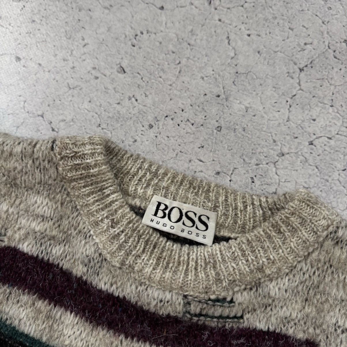 Hugo Boss × Japanese Brand × Vintage 80s Vintage Sweater Hugo Boss Western Germany Wool Jumpers Size US XL / EU 56 / 4 - 3 Thumbnail