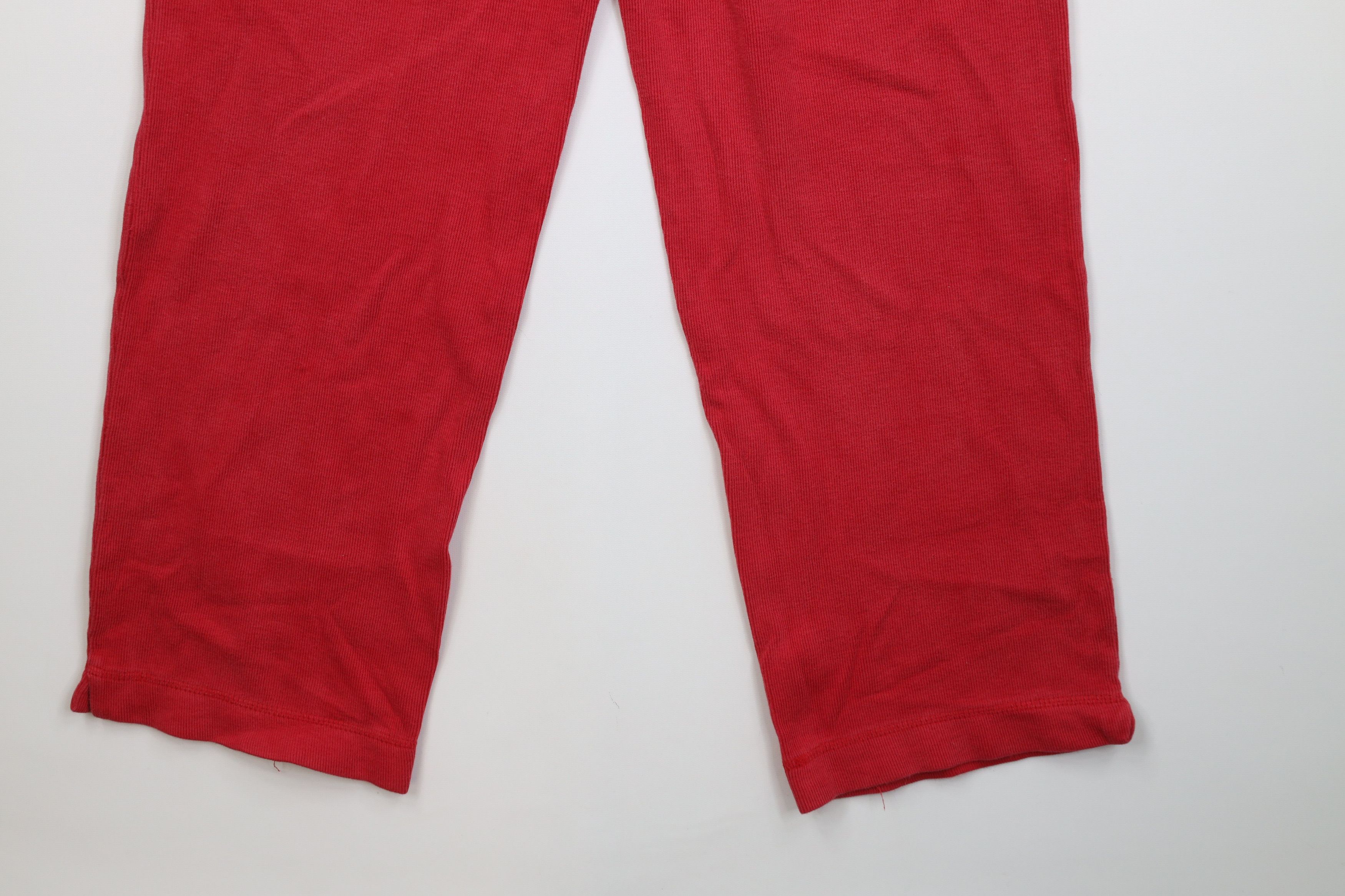 Vintage Vintage 90s Y2K Streetwear Ribbed Knit Wide Leg Pants Size 32" / US 10 / IT 46 - 15 Thumbnail
