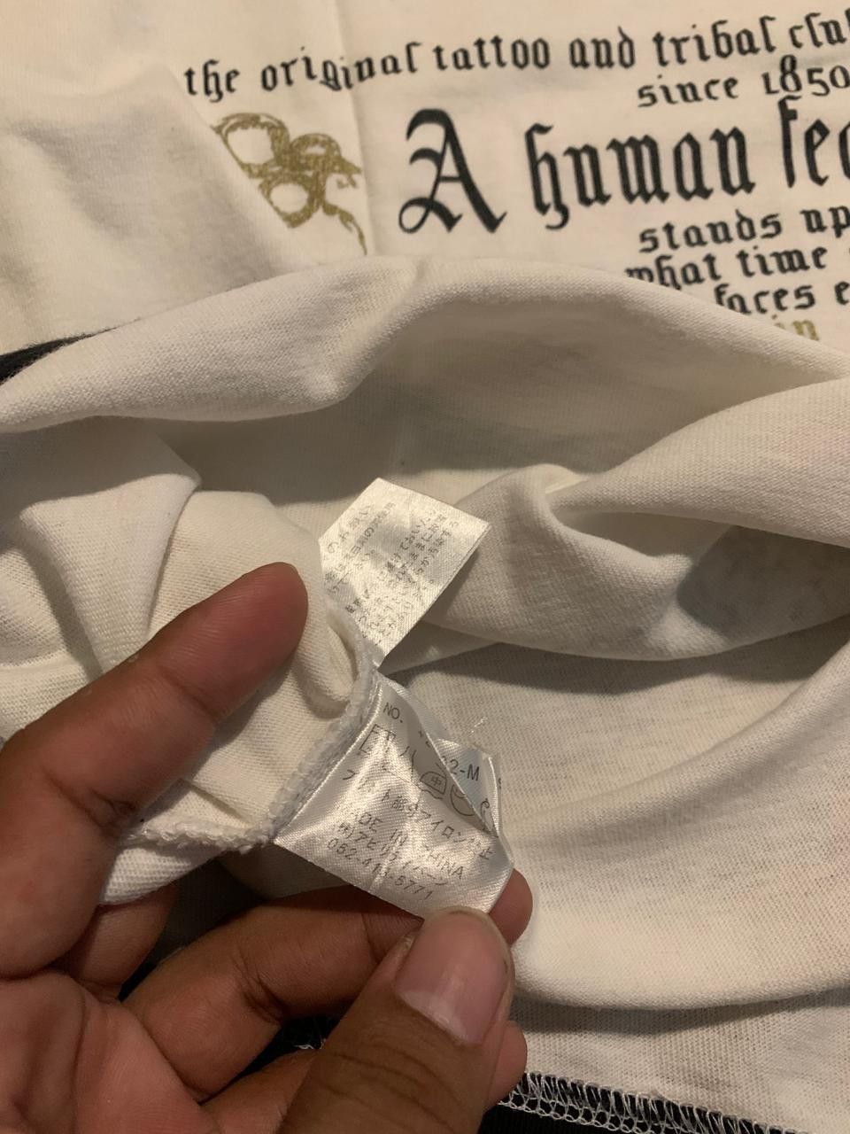 Beauty Beast × If Six Was Nine × Le Grande Bleu (L.G.B.) 2000s Buccet Noise - japanese poem long sleeve double layer Size US M / EU 48-50 / 2 - 7 Thumbnail