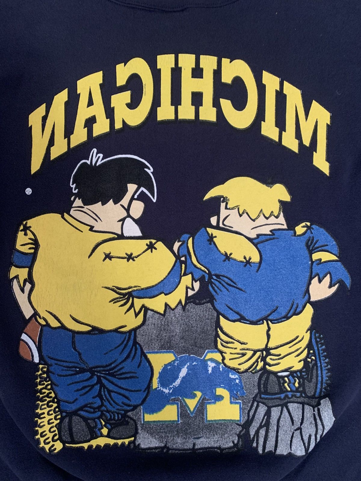Vintage Vintage 1993 Michigan Flintstones Crewneck Size US XL / EU 56 / 4 - 4 Thumbnail