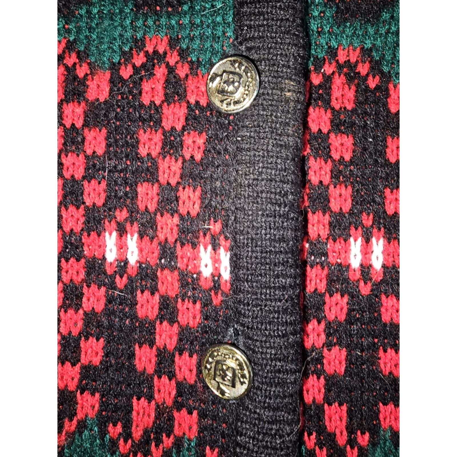 Vintage VINTAGE Tally Ho Sweater Cardigan Button-Up Christmas Holiday Red Women's Size Small Size S / US 4 / IT 40 - 5 Thumbnail