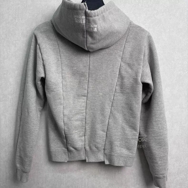 Vetements VETEMENTS Distressed Patchwork Hoodie Size US XS / EU 42 / 0 - 2 Thumbnail