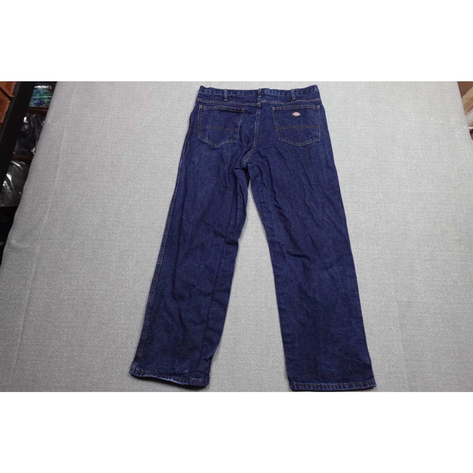 Dickies Dickies Jeans Men 36x30 Blue Denim Straight Leg Classic Fit Work Pants Dark Wash Black? Size US 36 / EU 52 - 4 Thumbnail