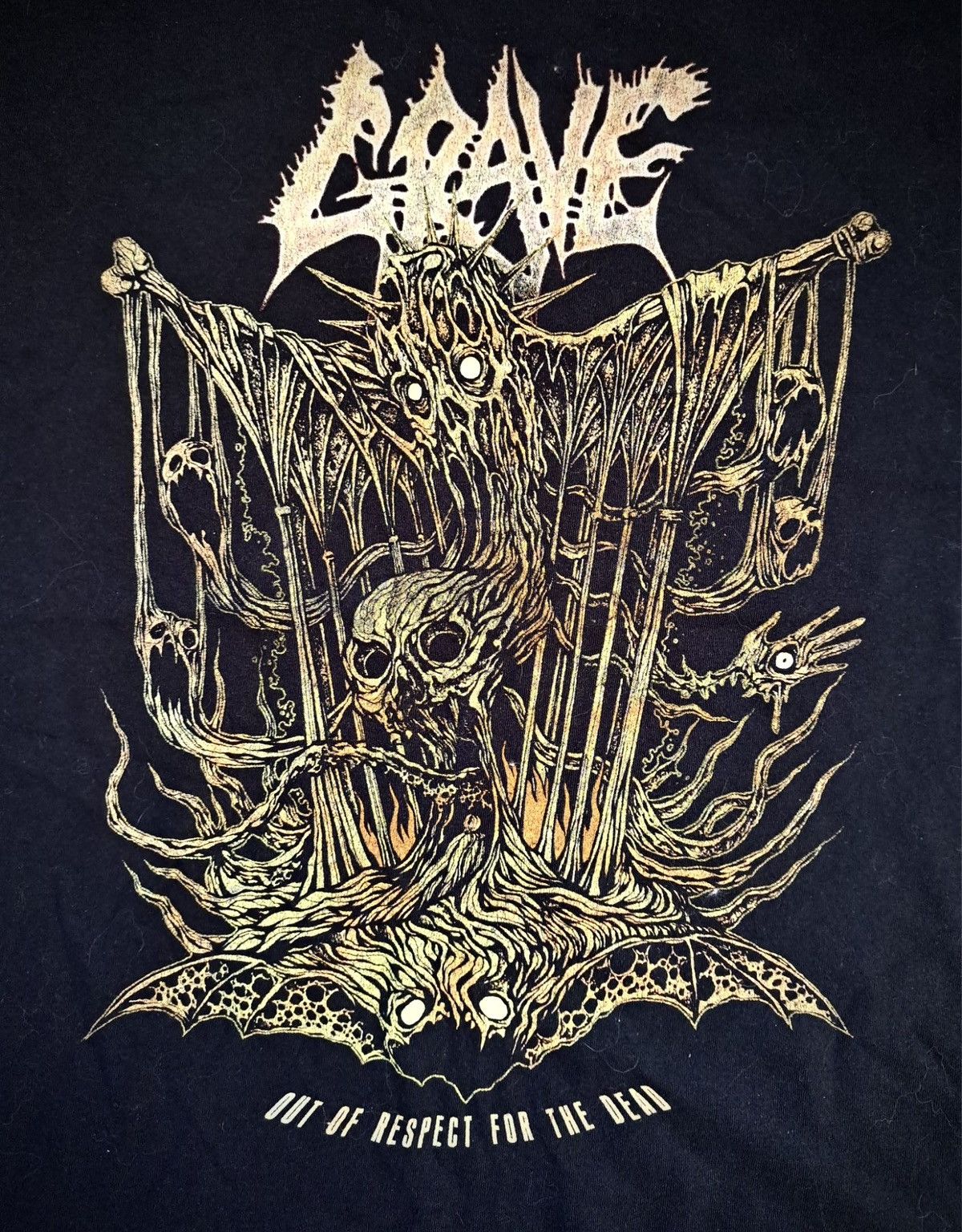 Band Tees × Vintage GRAVE x OUT OF RESPECT FOR THE DEAD x T-Shirt Size US L / EU 52-54 / 3 - 2 Thumbnail