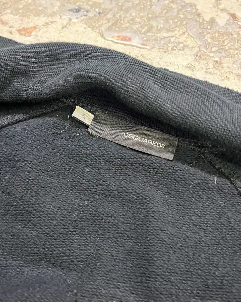 Dsquared2 2000s Dsquared2 Black Flakes Patches Zip-up Sweater Size US M / EU 48-50 / 2 - 9 Thumbnail