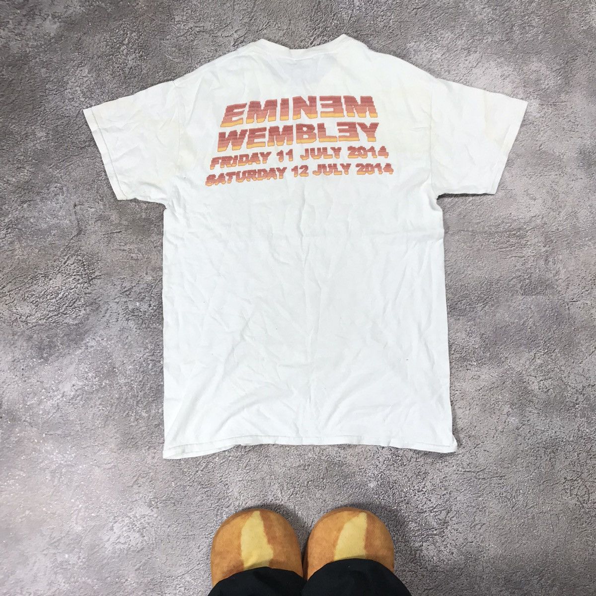 Band Tees VINTAGE Y2K EMINEM TOUR RAP BAND TEE WEMBLEY 2014 FACE Size US M / EU 48-50 / 2 - 6 Thumbnail