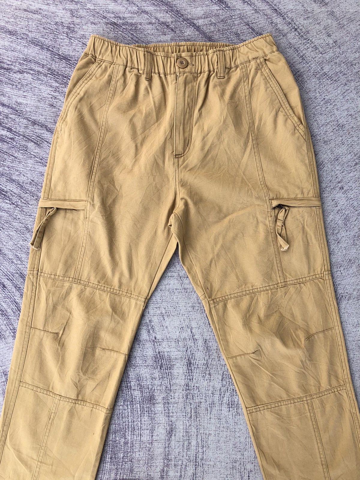 Japanese Brand × Vintage × Vision Streetwear Stratchble Cargo Long Pants Come With 6 Pocket Size US 26 / EU 42 - 2 Thumbnail