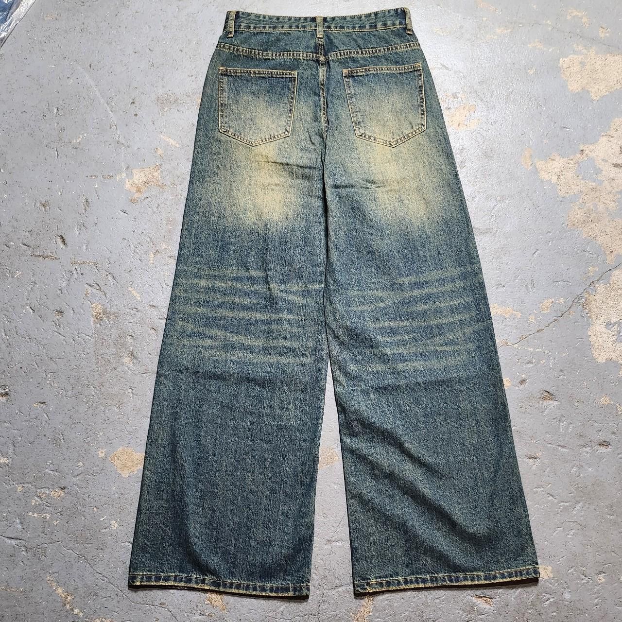 Japanese Brand Y2k/2000s baggy faded sandwash jeans Size US 28 / EU 44 - 2 Thumbnail