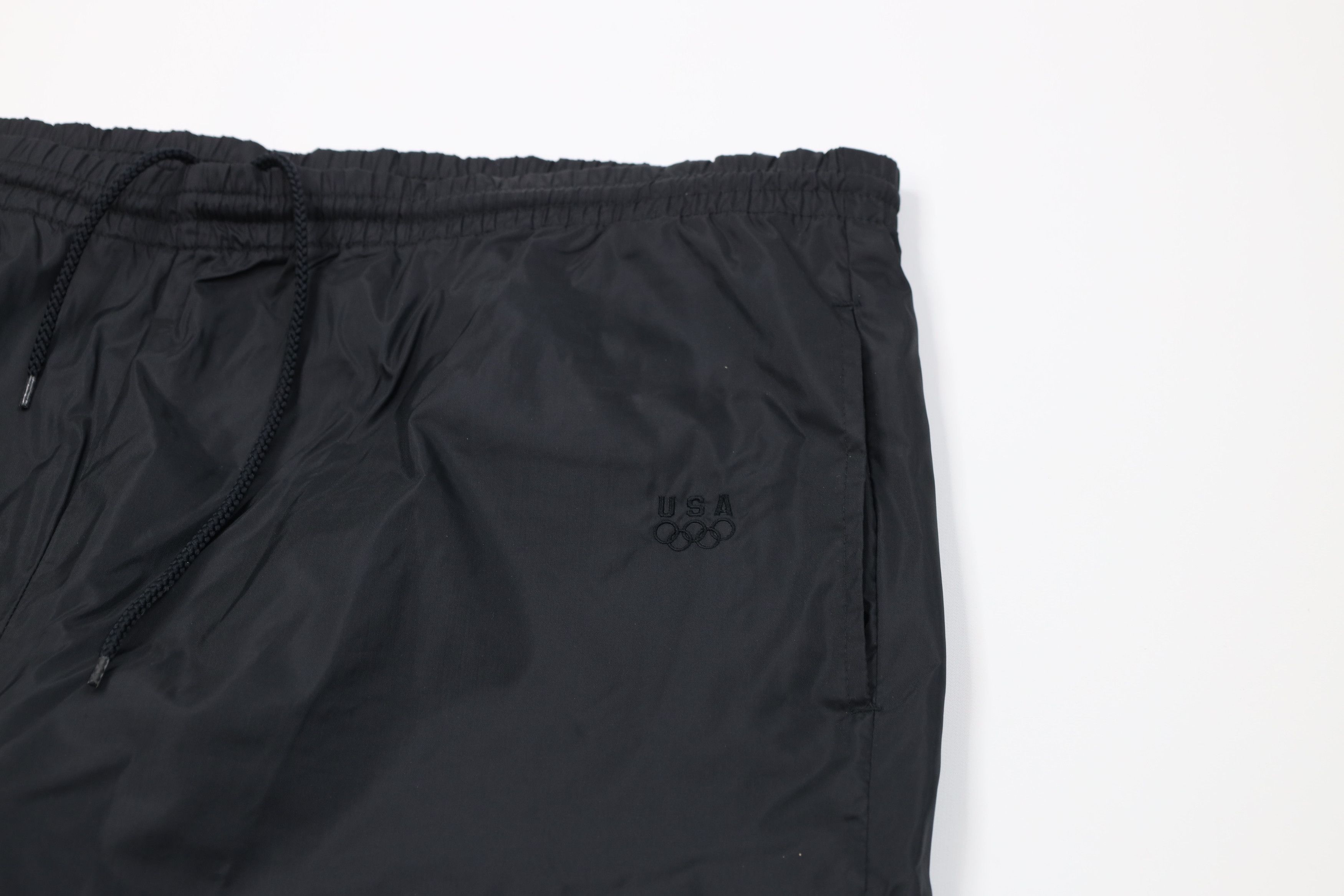 Vintage Vintage 90s USA Olympics Faded Windbreaker Pants Black Nylon Size US 36 / EU 52 - 6 Thumbnail