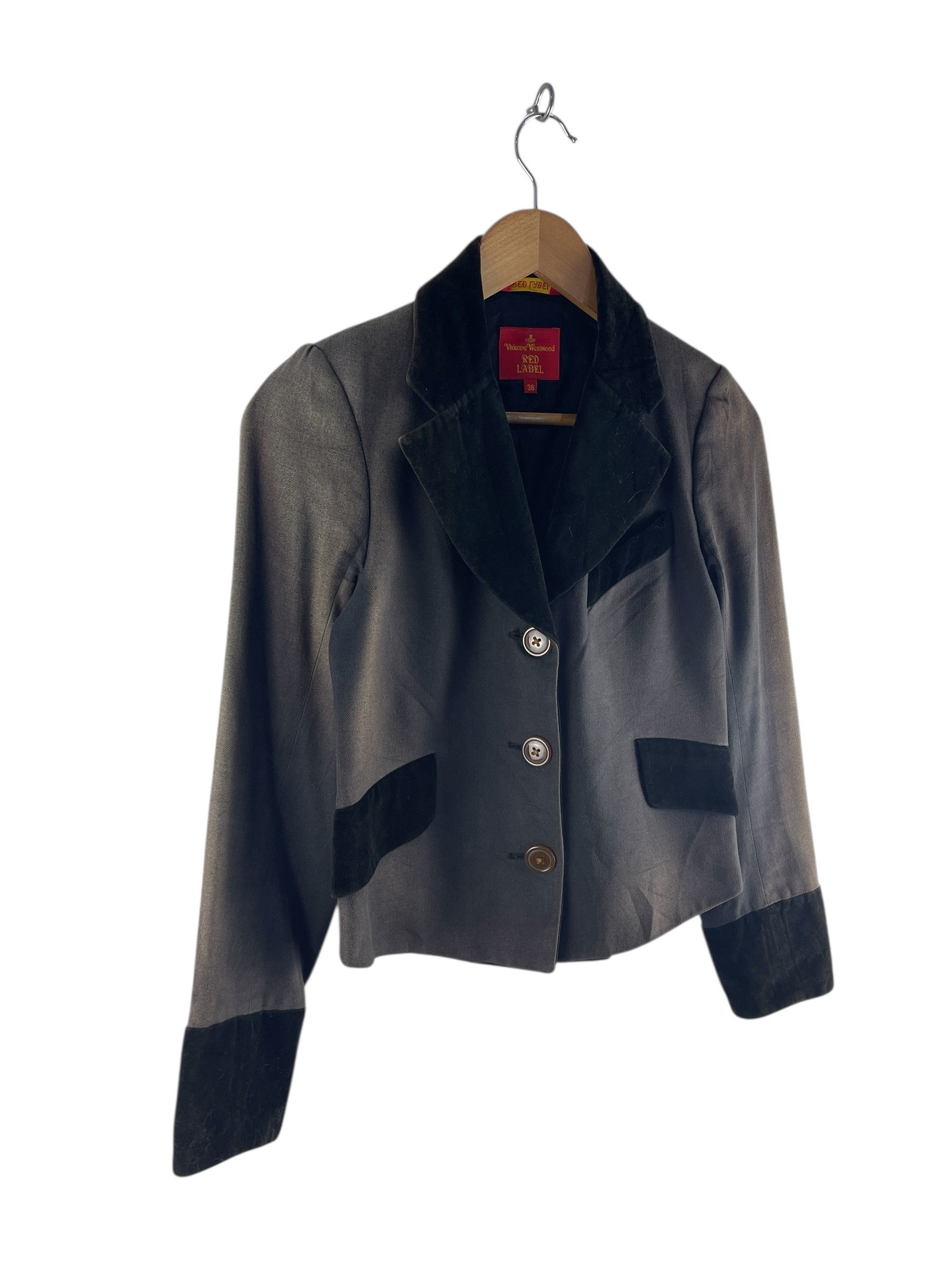 Vivienne Westwood Vivienne Westwood Red Label Cropped Velvet Trim Tailored Size US XS / EU 42 / 0 - 5 Thumbnail