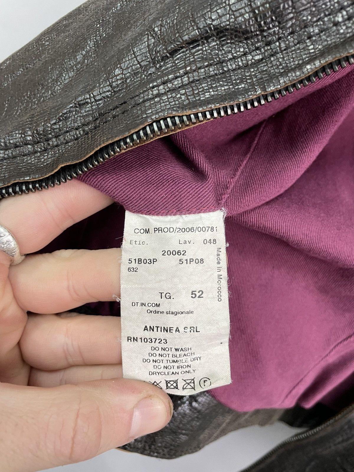 Emporio Armani VINTAGE iguana LEATHER EMPORIO armani AVANT GARDE JACKET 90s Size US L / EU 52-54 / 3 - 9 Thumbnail