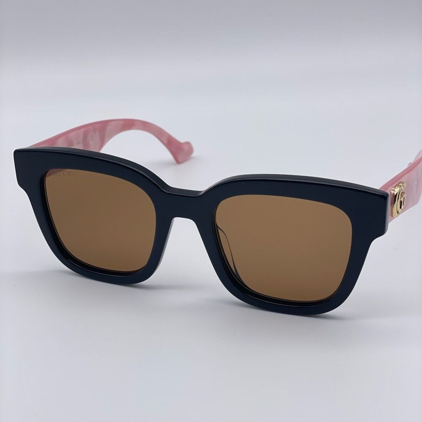 Gucci NEW GUCCI GG0998S 005 Black/Pink/Brown Women Sunglasses Size ONE SIZE - 5 Thumbnail