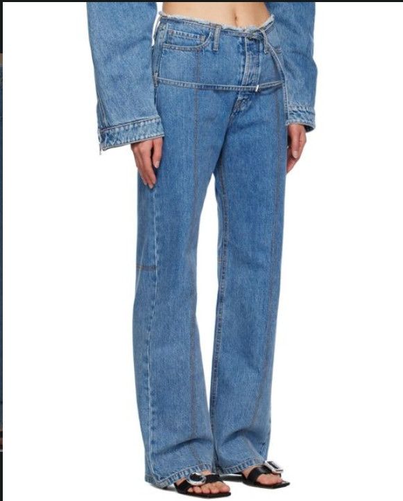 Jacquemus Caraco Belted Jeans Size 31" - 2 Thumbnail