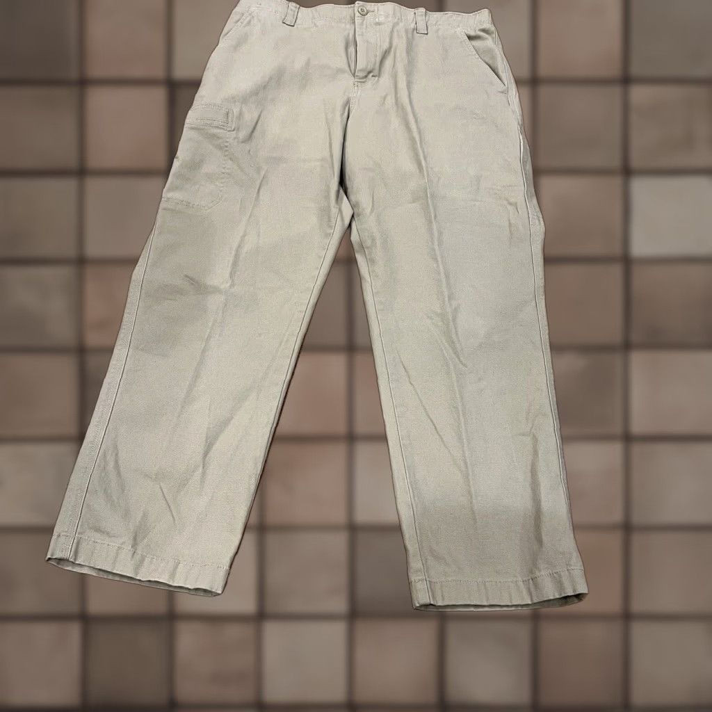 Vintage L.L. Bean Men's Hiking Pants Classic Fit Stretch Chino Beige Size 36 x 29 Size US 36 / EU 52 - 1 Thumbnail