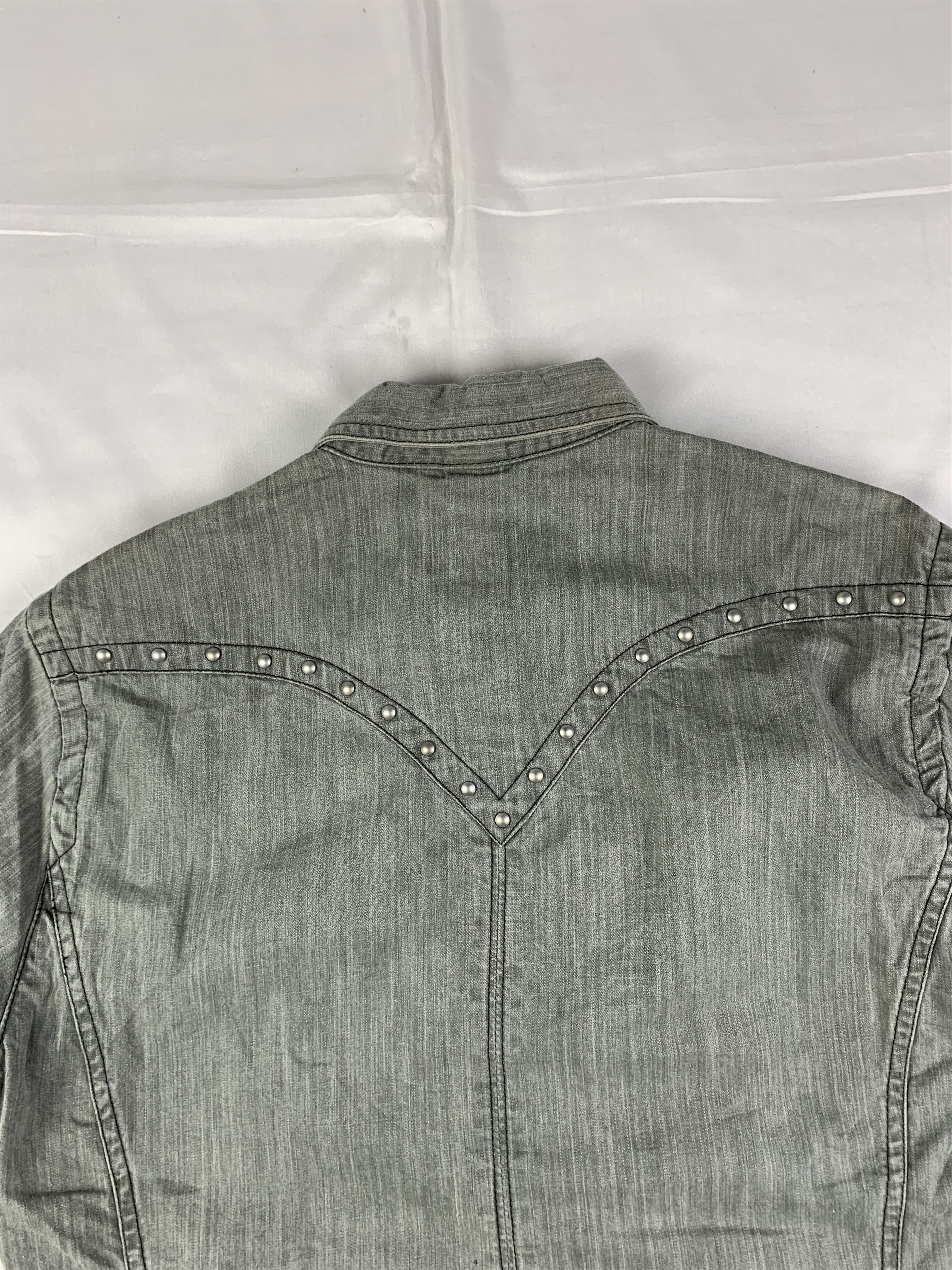Nicole Club 2000s Nicole Club For Men Studded Snap Shirt (L) Size US L / EU 52-54 / 3 - 4 Thumbnail