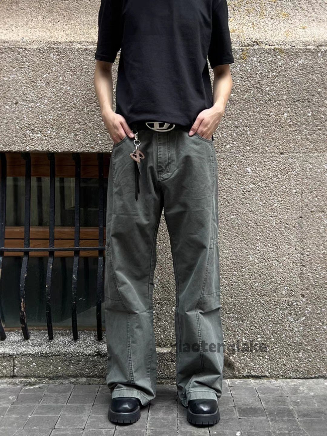 Designer × Japanese Brand × Vintage washed faded cleanfit yuppie work carpenter cargo pants Size US 32 / EU 48 - 4 Thumbnail