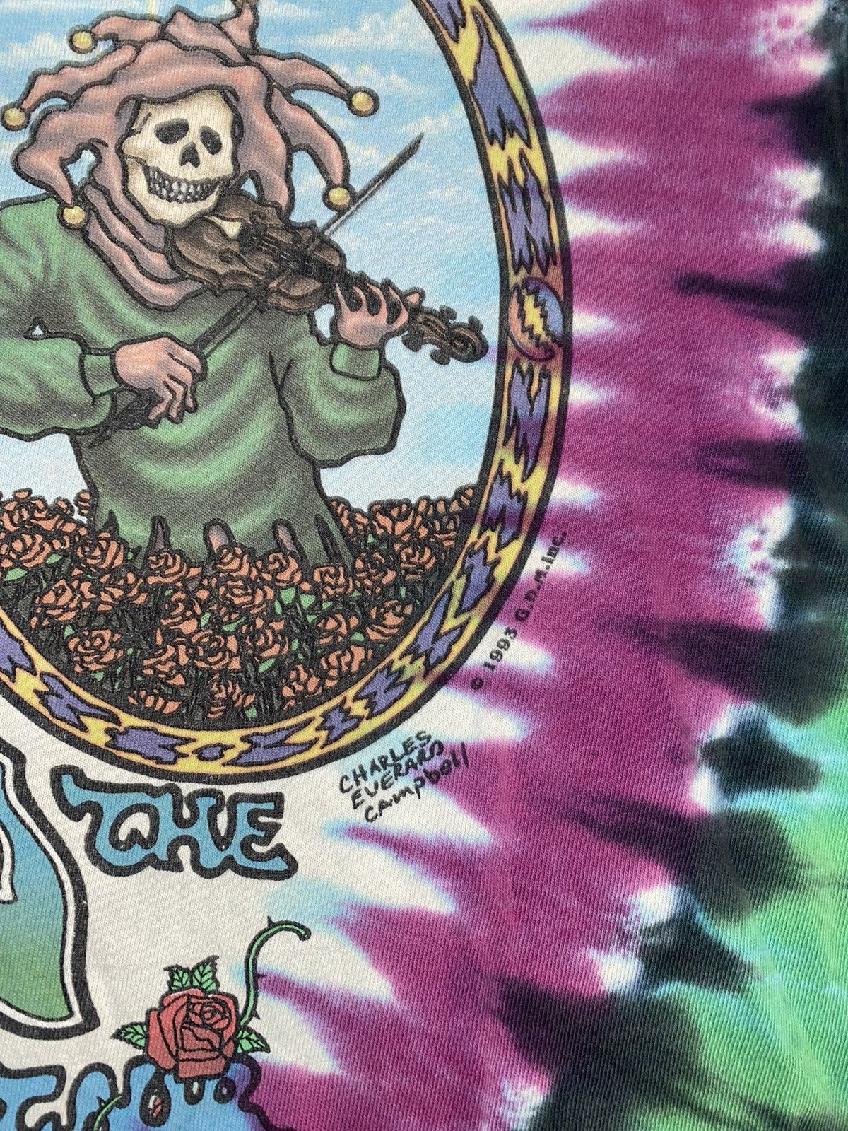 Maglietta Uomo Grateful Dead Seasons Of The Dead – Jester Dancing, Rock Music, Multi-color (M-2XL)