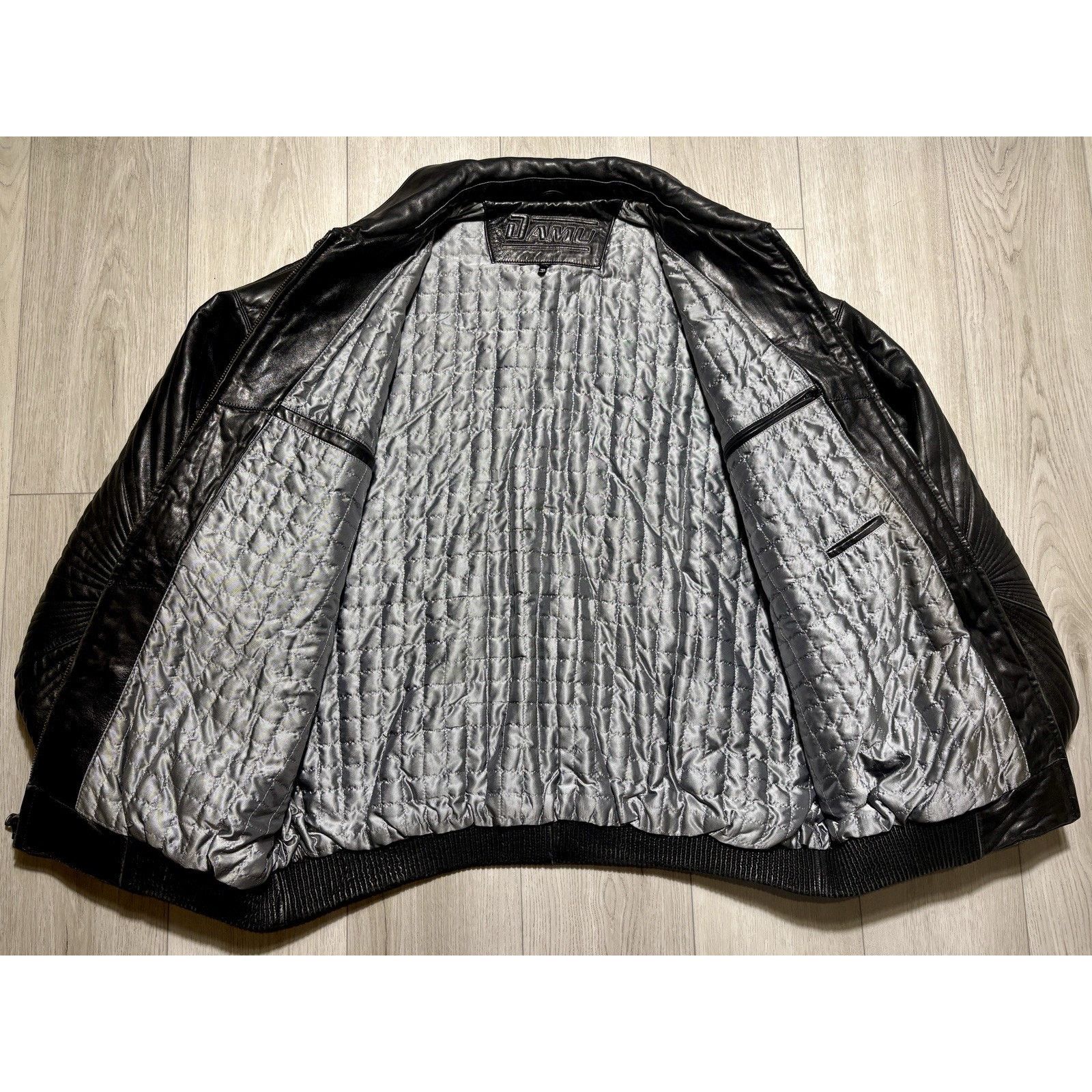 Knoles & Carter Knoles & Carter DAMU Quilted Sunburst Leather Jacket 3XL Size US XXL / EU 58 / 5 - 4 Thumbnail
