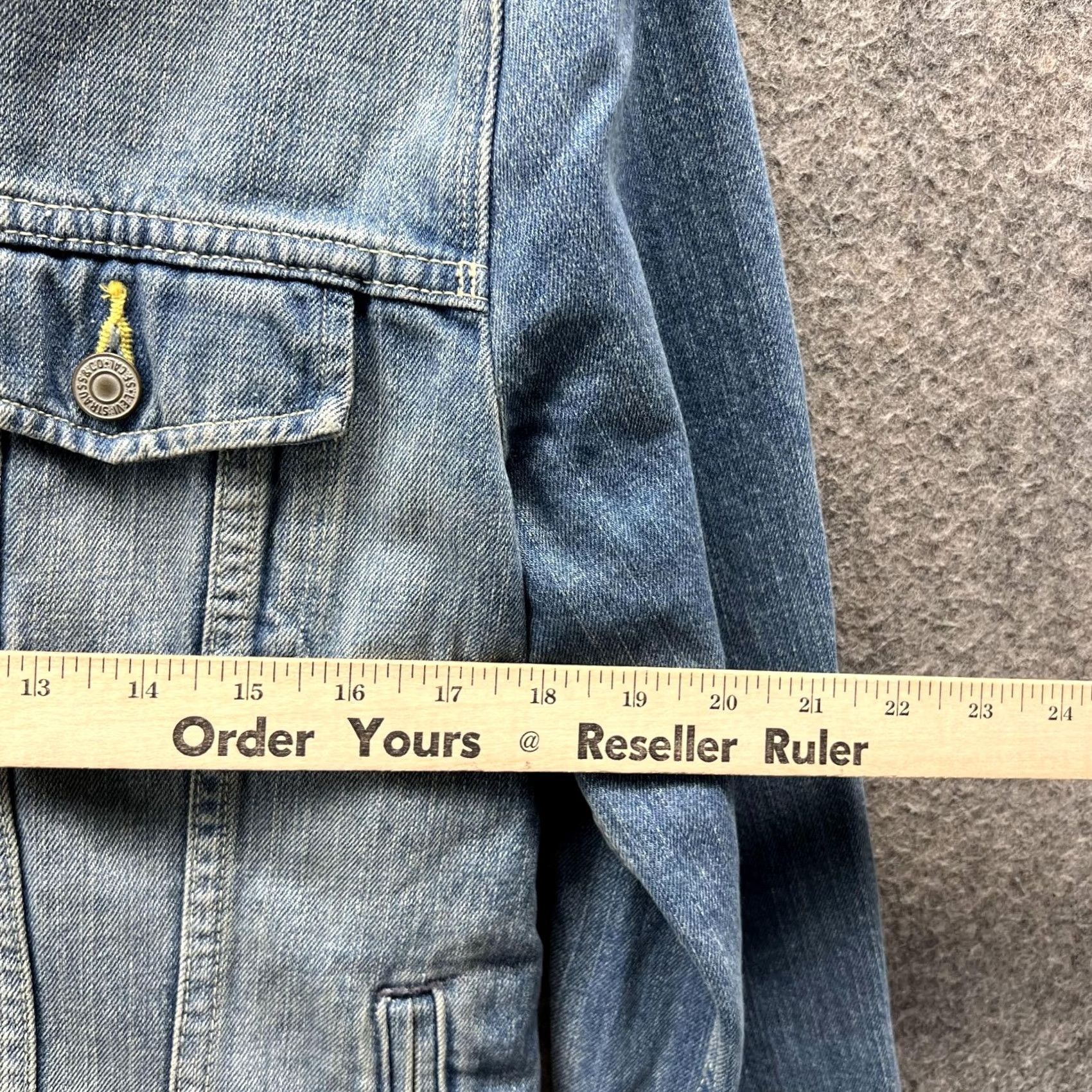 Levi's VINTAGE Levi's Jacket Women Large Denim Blue Button Down Cotton Casual Size L / US 10 / IT 46 - 3 Thumbnail