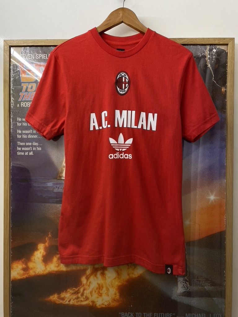 Adidas 2009 Vintage Adidas AC Milan Football Team Top Size US M / EU 48-50 / 2 - 1 Thumbnail