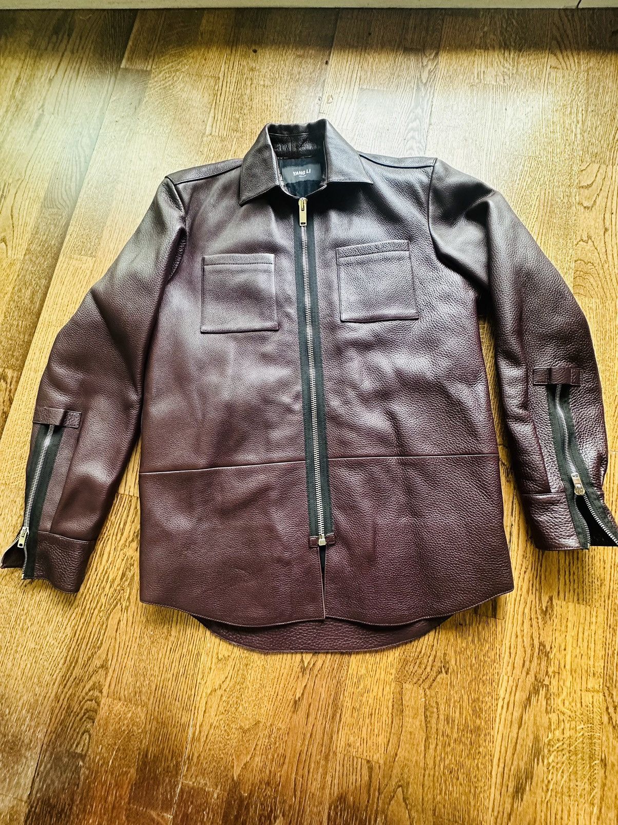 Yang Li Yang li heavy grain leather shirt jacket A/W 2013/14 Size US M / EU 48-50 / 2 - 10 Thumbnail