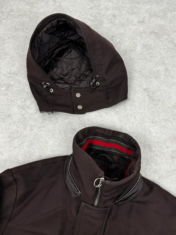 Gucci AW2011 Gucci Brown Hooded Wool Coat Size US M / EU 48-50 / 2 - 6 Thumbnail