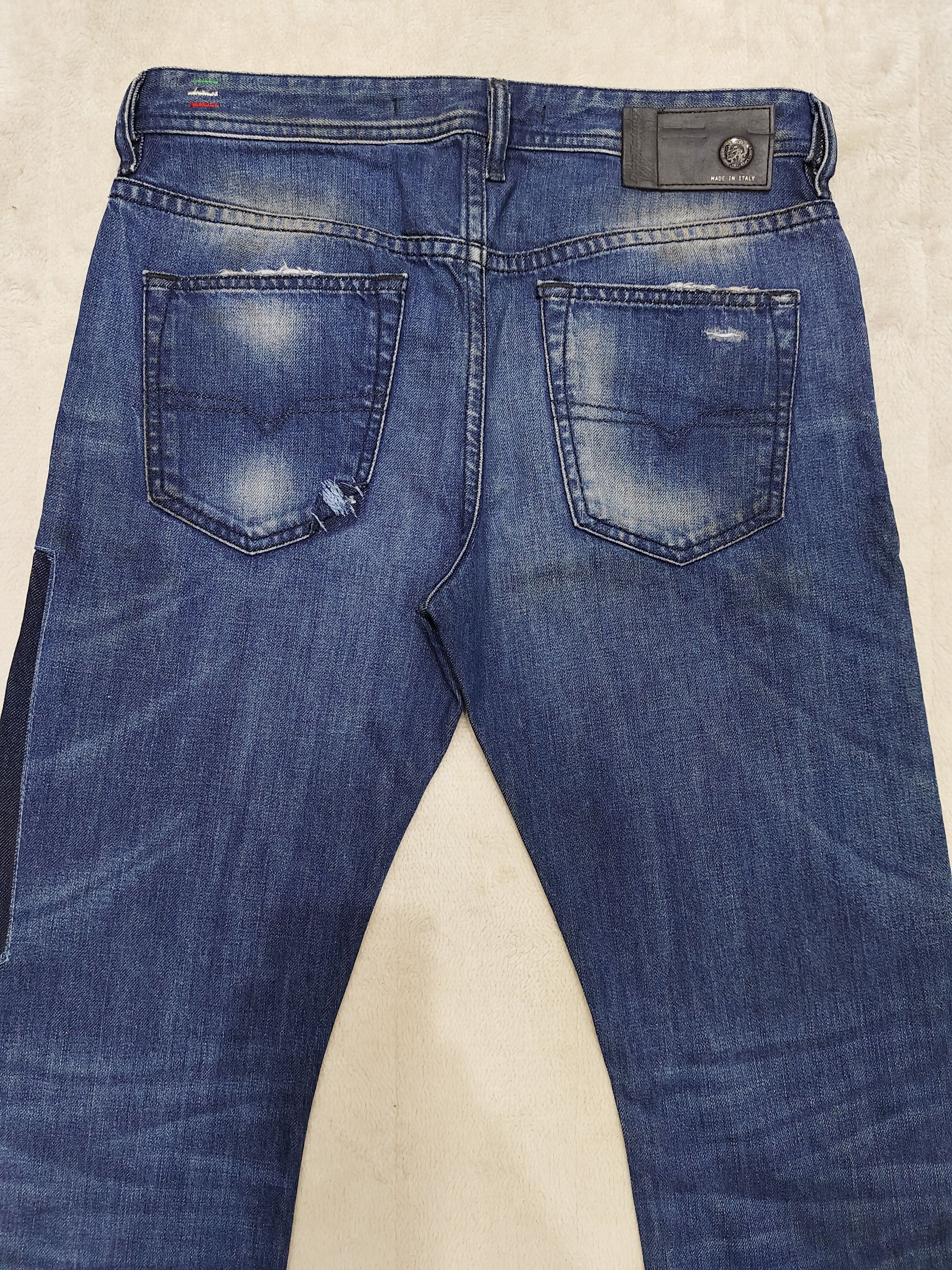 Diesel 💥SS16 Diesel Buster DNA Distressed Pacthwork Mud Wash Jeans Size US 30 / EU 46 - 5 Thumbnail