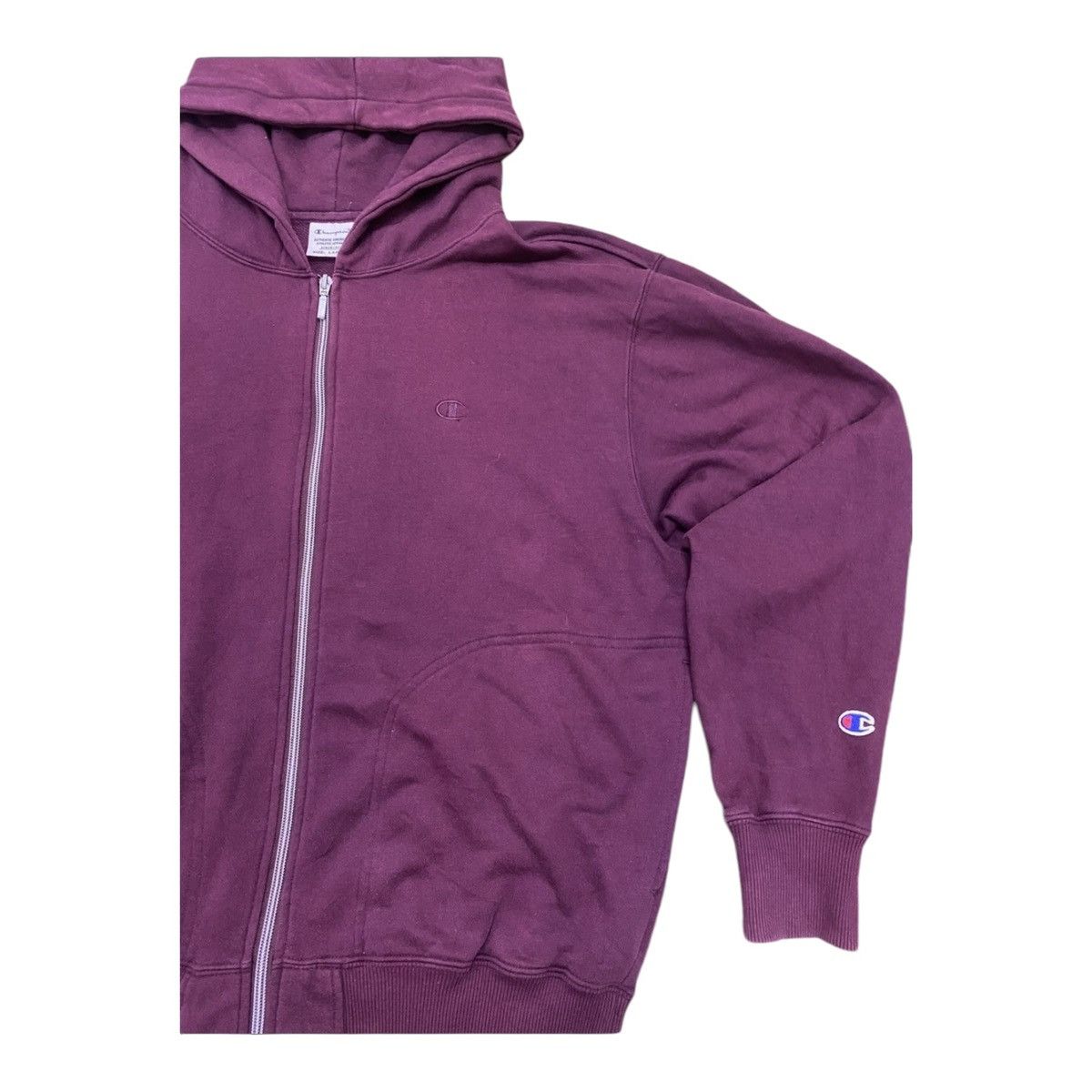 Champion × MLB CHAMPION HOODIE ZIPPER UP VINTAGE RARE MAROON COLOUR Size US L / EU 52-54 / 3 - 5 Thumbnail