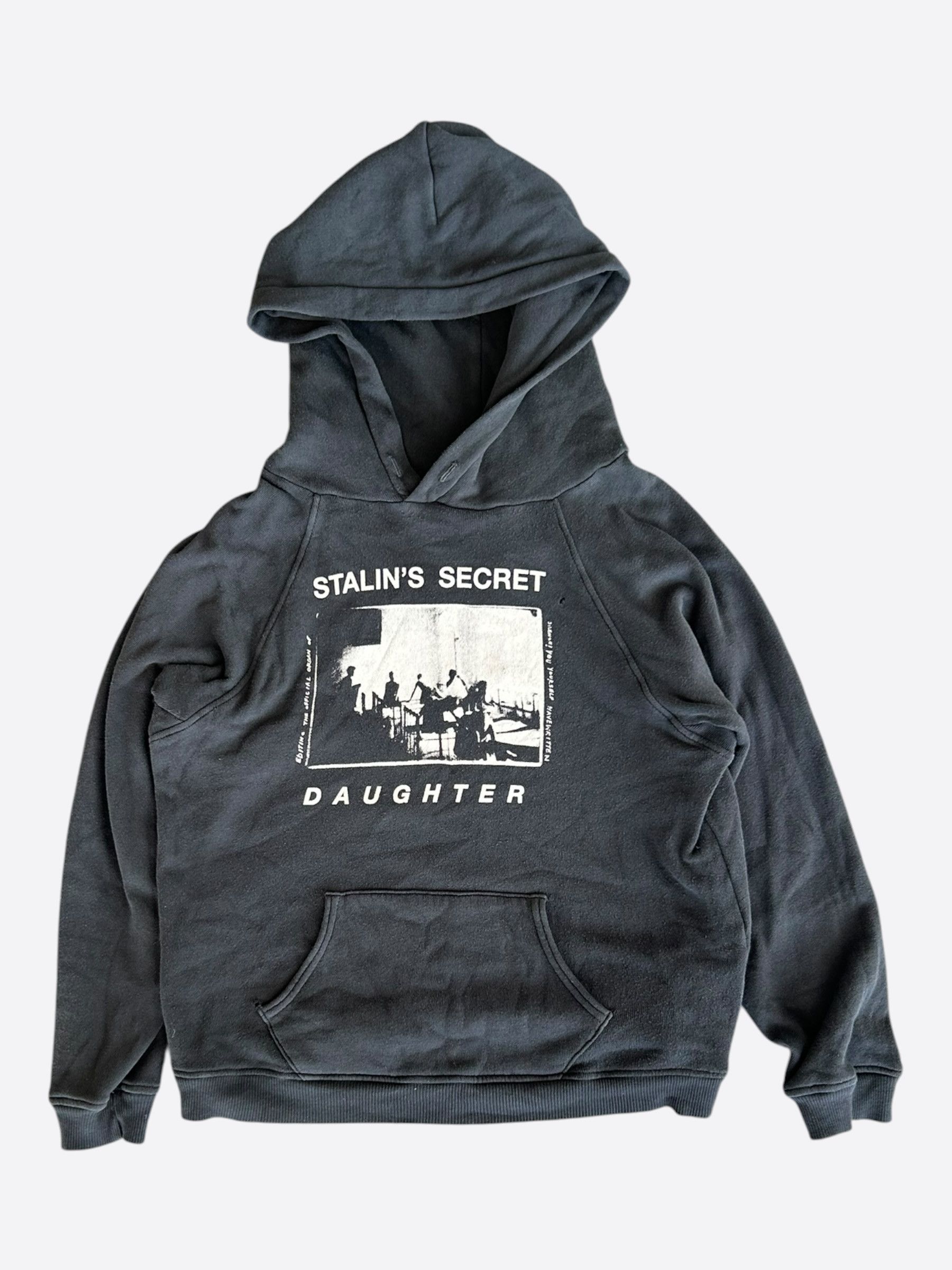 Enfants Riches Deprimes Faded Black & White Stalin's Secret Daughter Hoodie Size US M / EU 48-50 / 2 - 1 Thumbnail