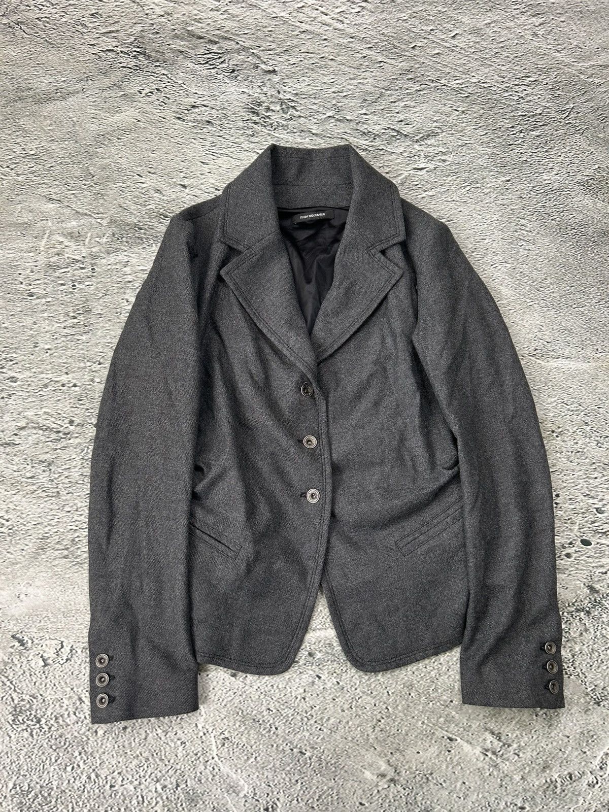plein sud Plein Sud Jeanius Wool Blazer grey Size M / US 6-8 / IT 42-44 - 1 Thumbnail