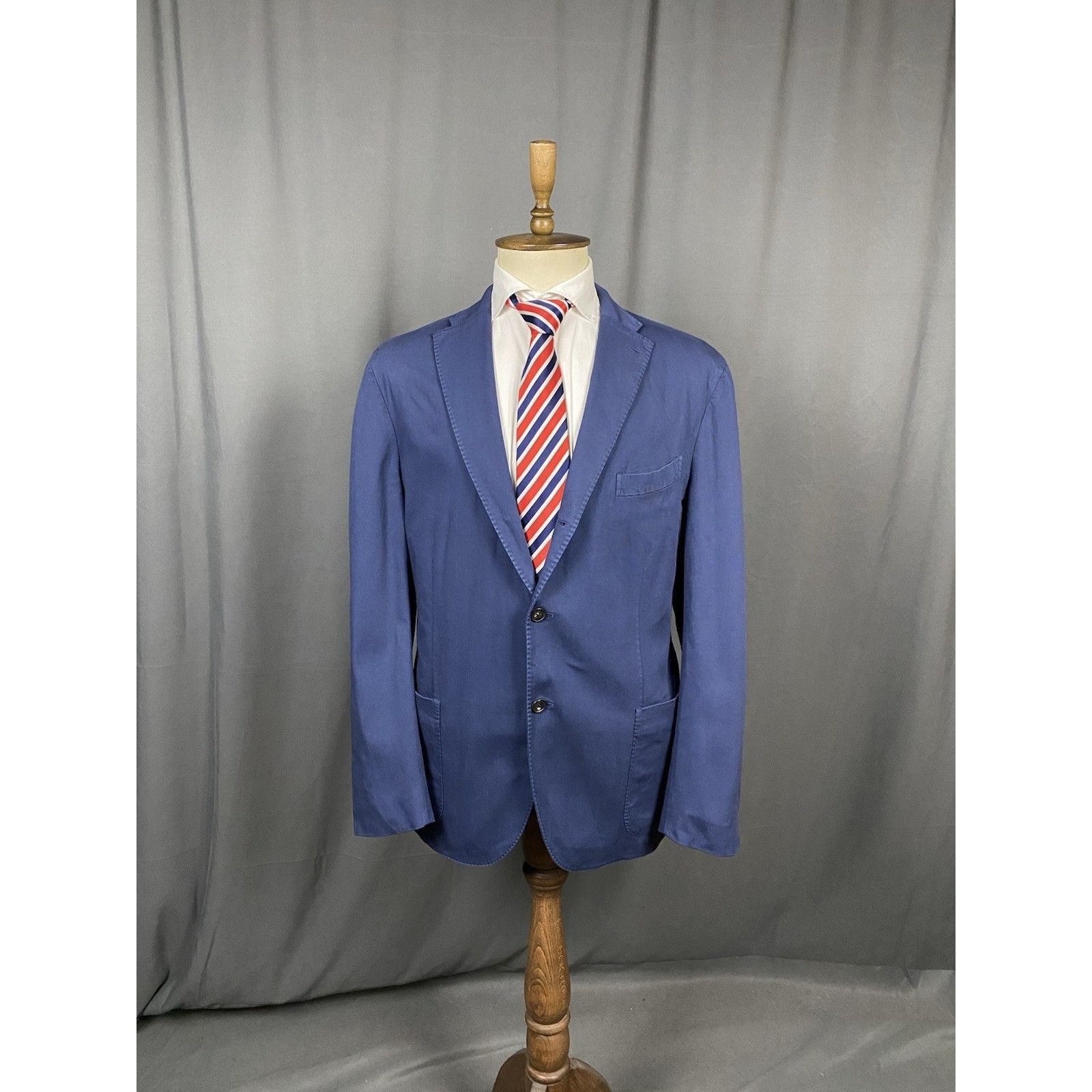 Boglioli Boglioli 50 K. Jacket Men's Blue Summer Unlined Blazer Jacke Size 50R - 3 Thumbnail