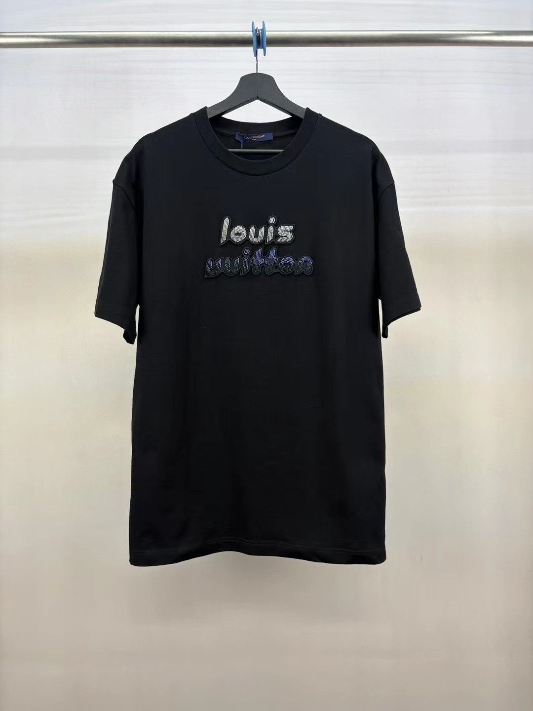 Louis Vuitton Louis Vuitton Black Beaded Short-Sleeve Top L Size US L / EU 52-54 / 3 - 1 Thumbnail