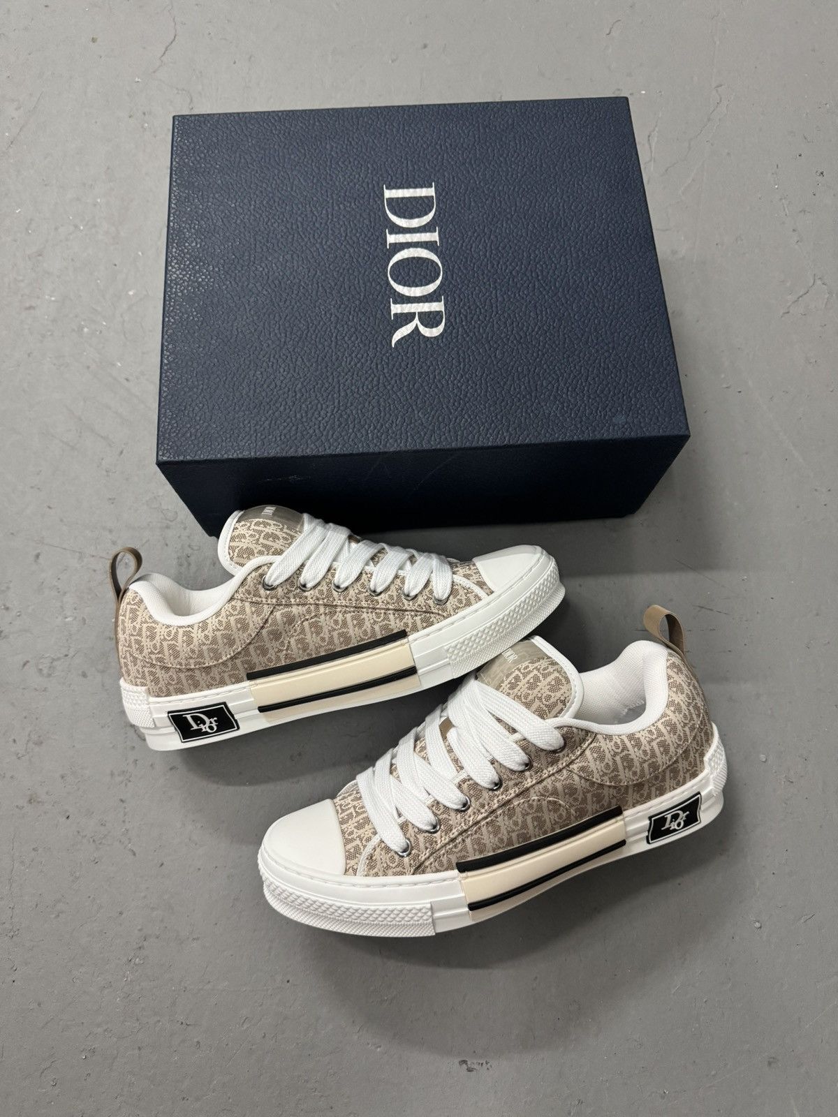 Dior Dior B23 Skater Low Top Beige Dior Oblique Jacquard Size US 7.5 / EU 40-41 - 2 Thumbnail